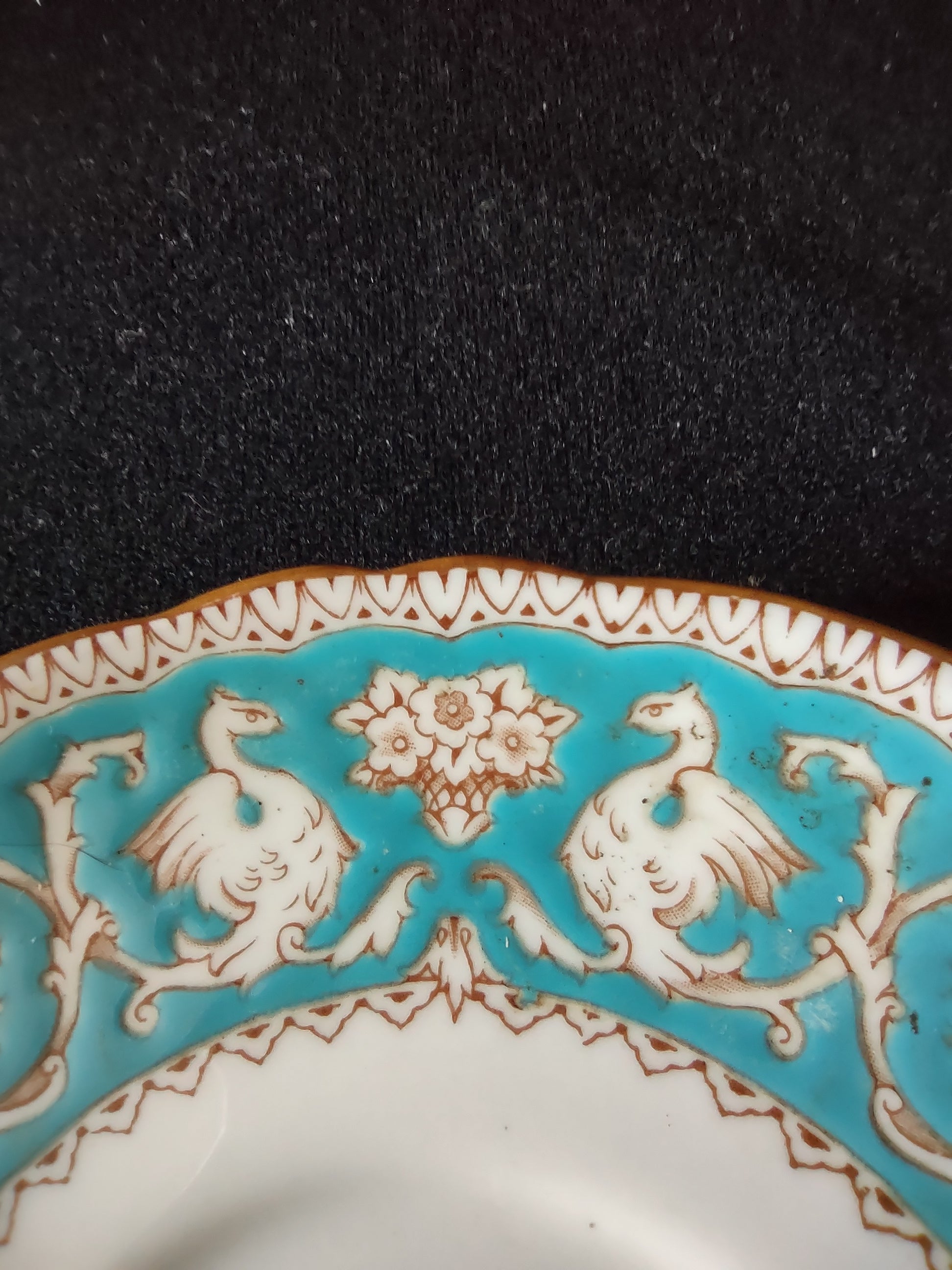 Vintage Crown Staffordshire Ellesmere Bouillon Saucer Bone China England [6277]