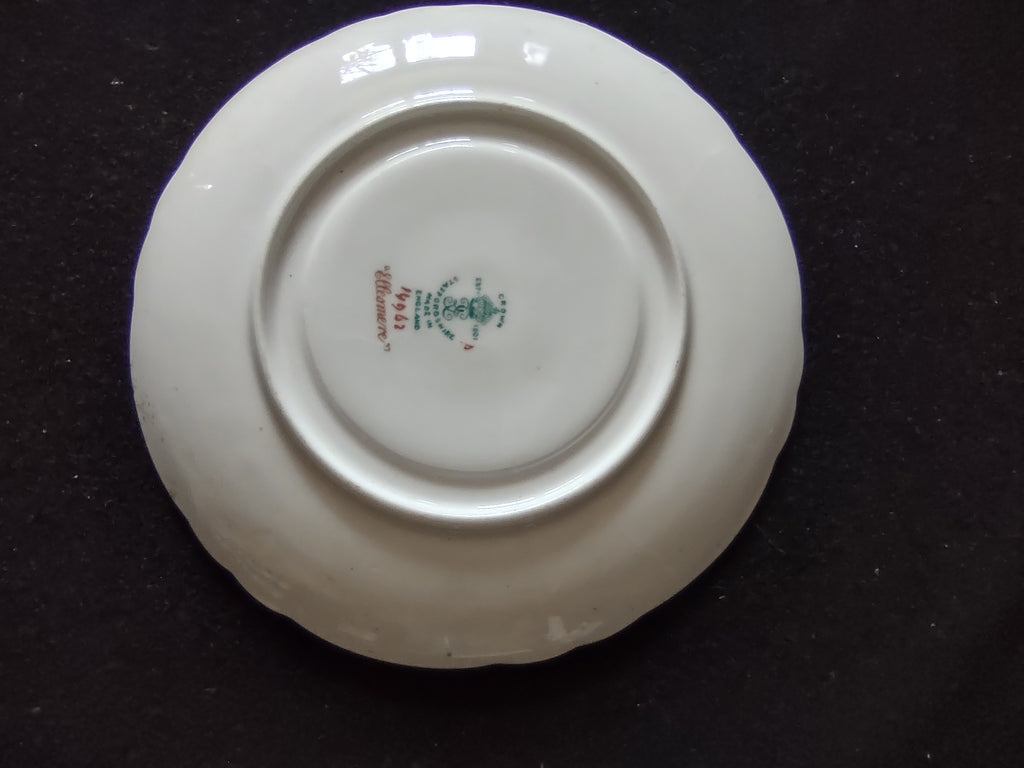 Vintage Crown Staffordshire Ellesmere Bouillon Saucer Bone China England [6277]