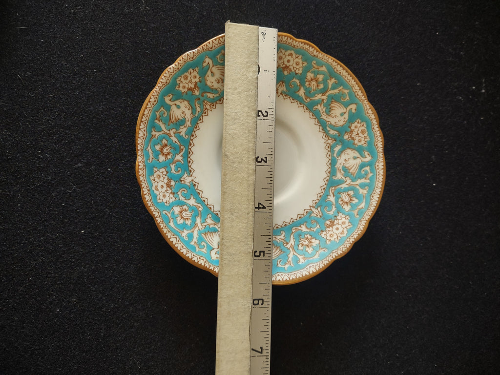 Vintage Crown Staffordshire Ellesmere Tea Cup Saucer Bone China England [6278]