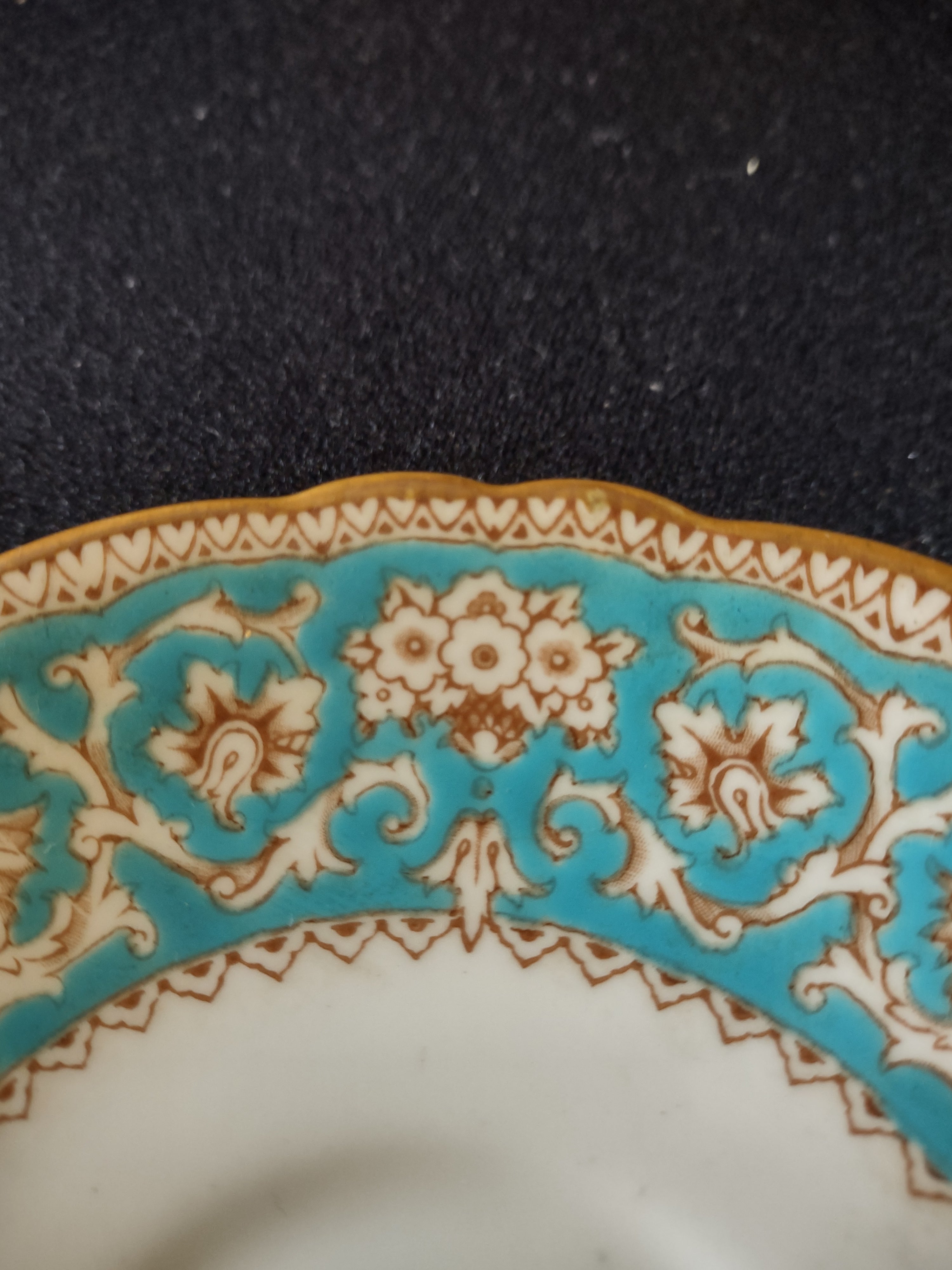 Vintage Crown Staffordshire Ellesmere Tea Cup Saucer Bone China England [6278]