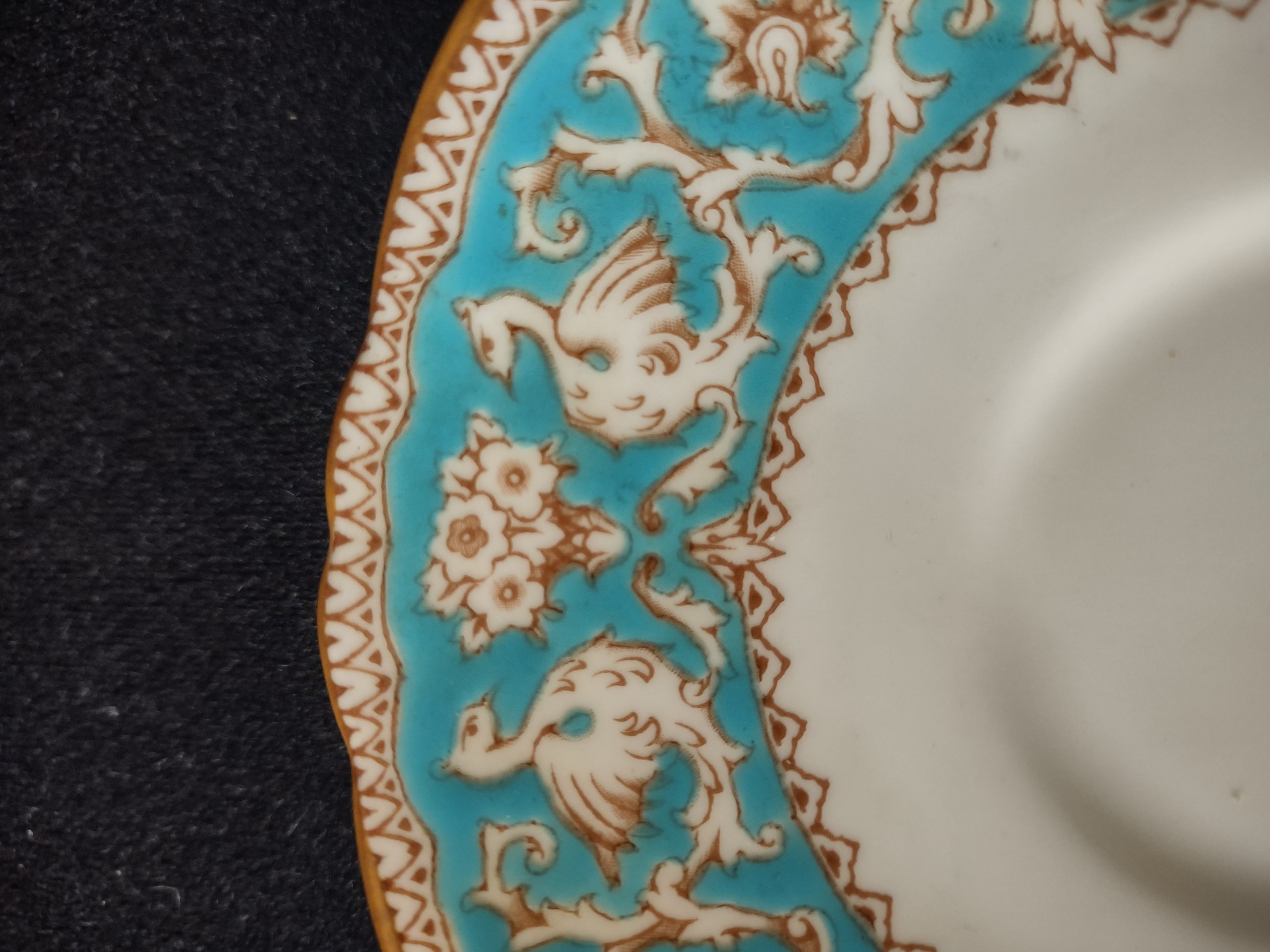 Vintage Crown Staffordshire Ellesmere Saucer Bone China England [6279]
