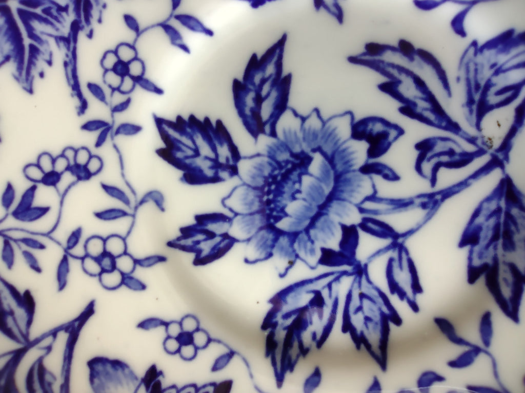 Vintage Wedgwood Avon Blue Cup Saucer Set Bone China England [6280]