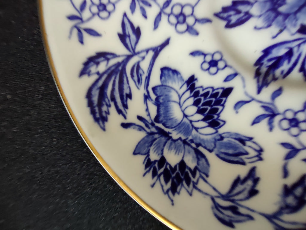 Vintage Wedgwood Avon Blue Cup Saucer Set Bone China England [6280]