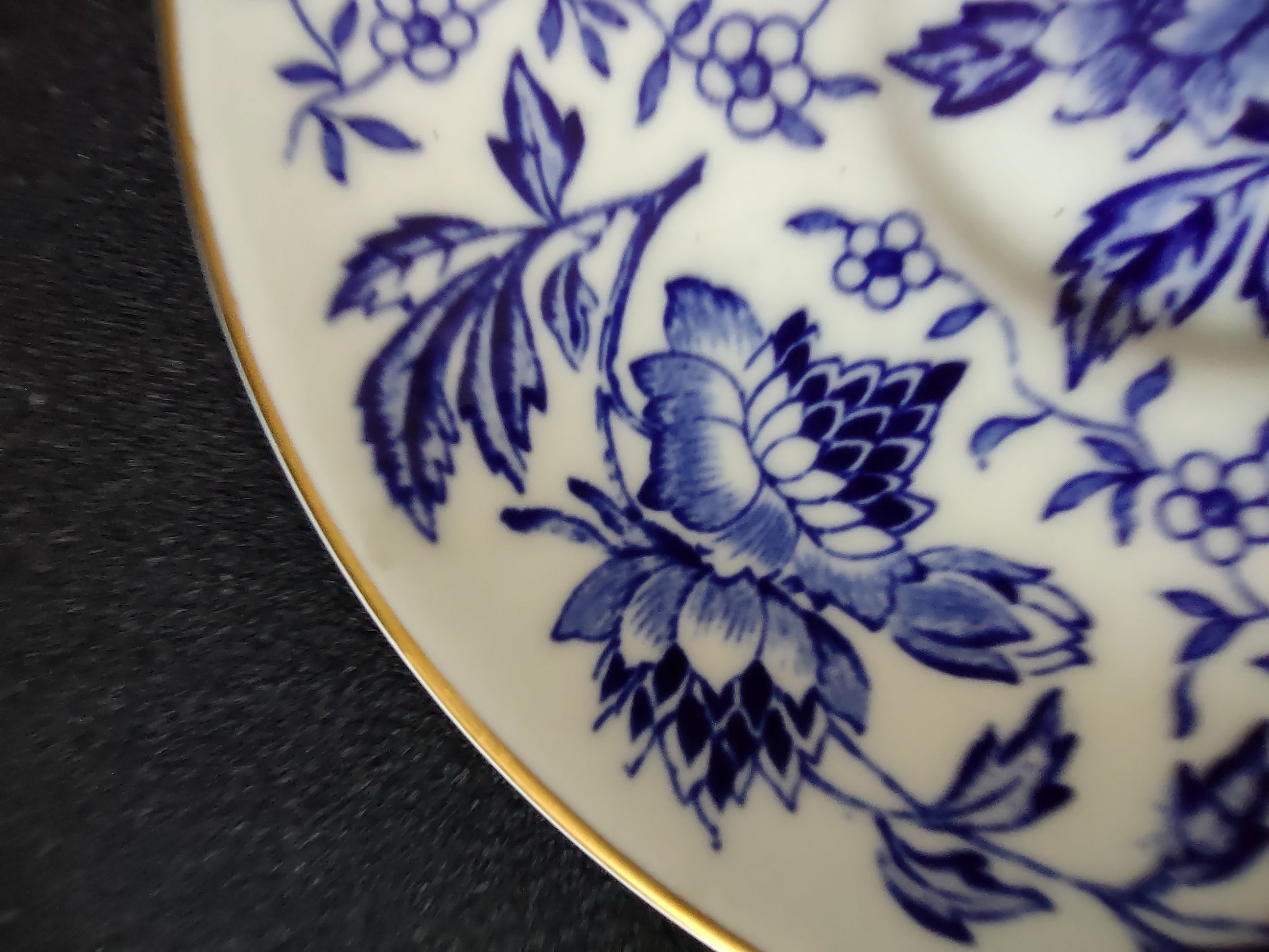 Vintage Wedgwood Avon Blue Cup Saucer Set Bone China England [6280]