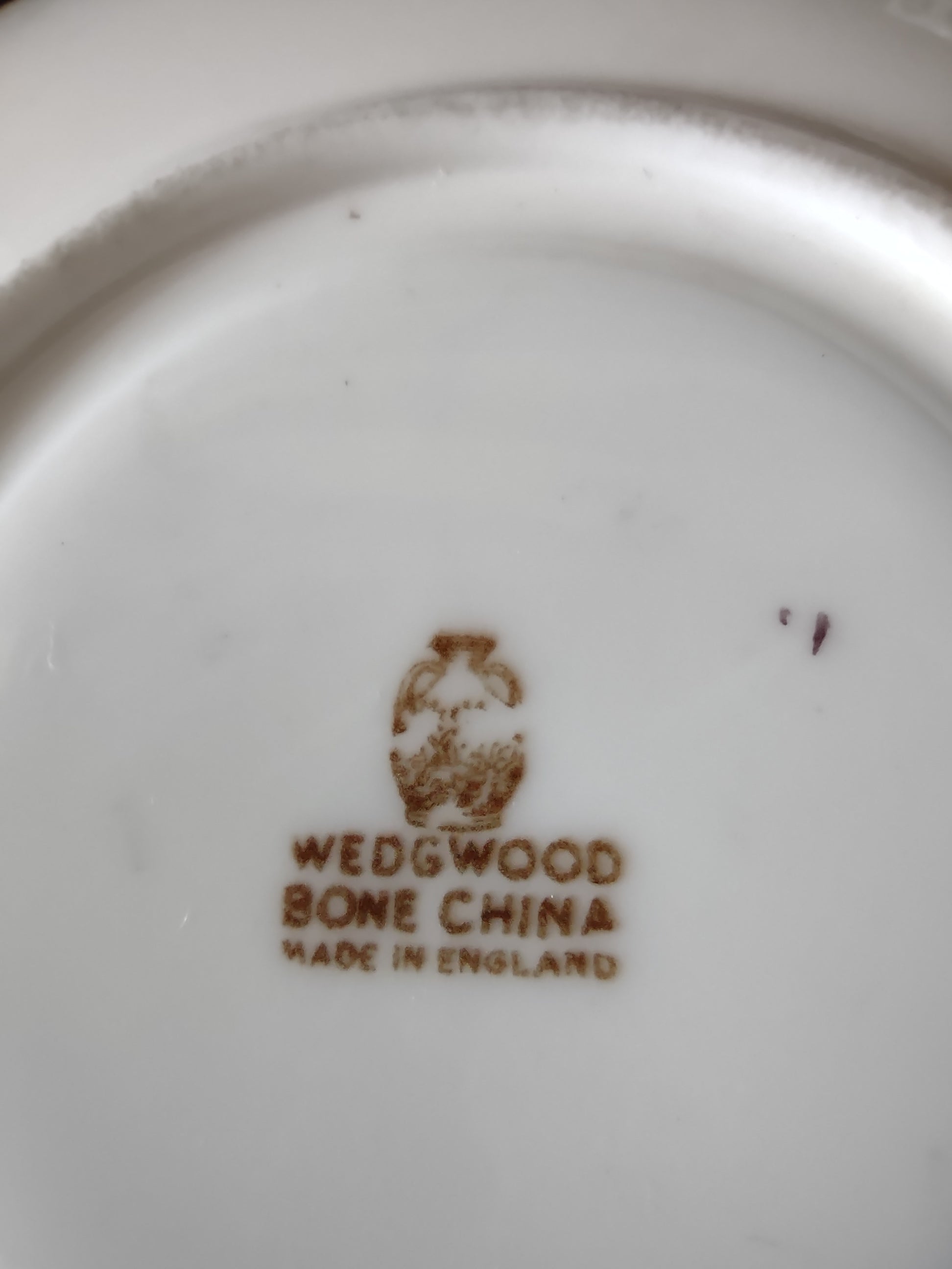 Vintage Wedgwood Avon Blue Cup Saucer Set Bone China England [6280]