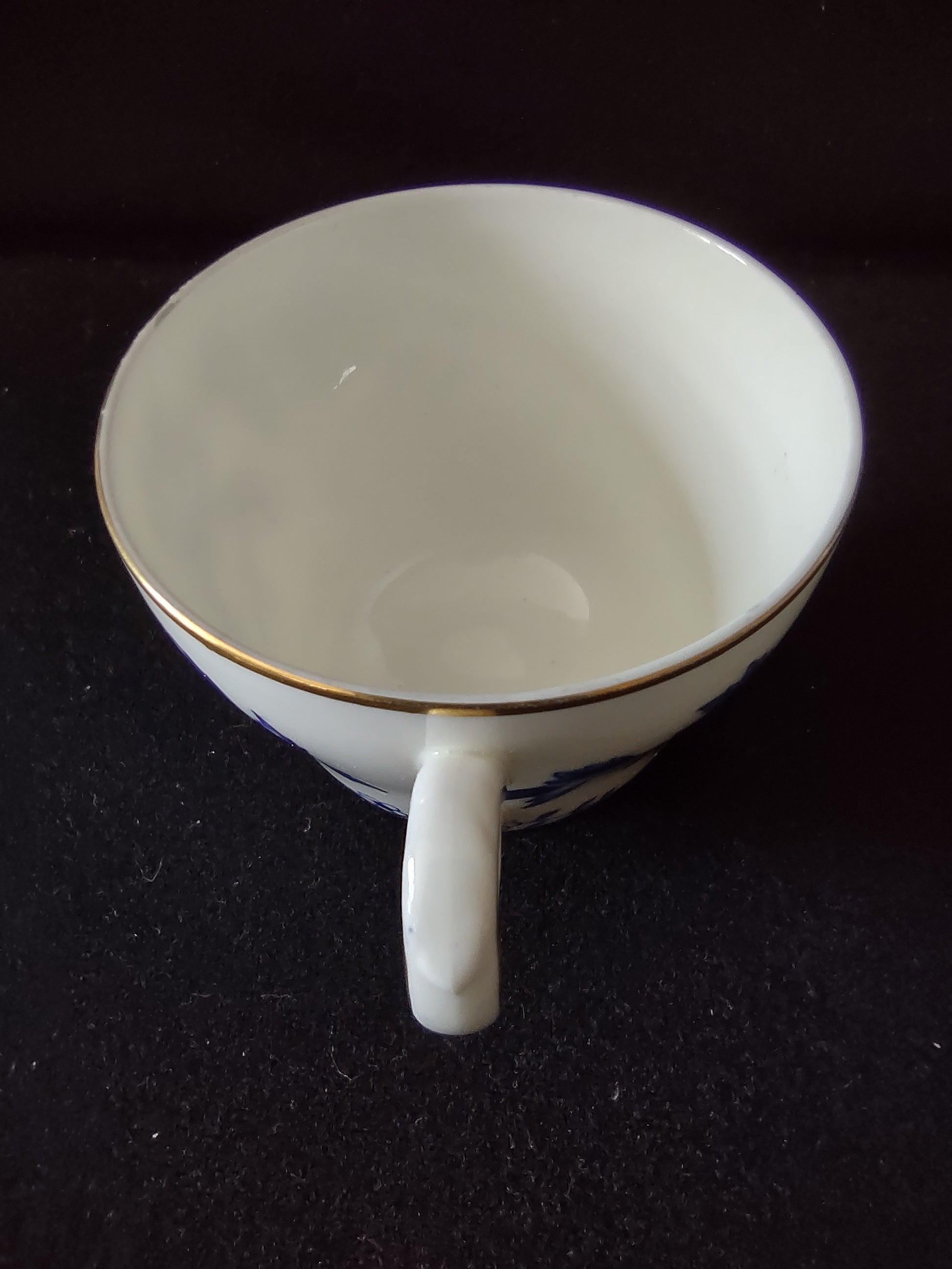 Vintage Wedgwood Avon Blue Cup Saucer Set Bone China England [6280]