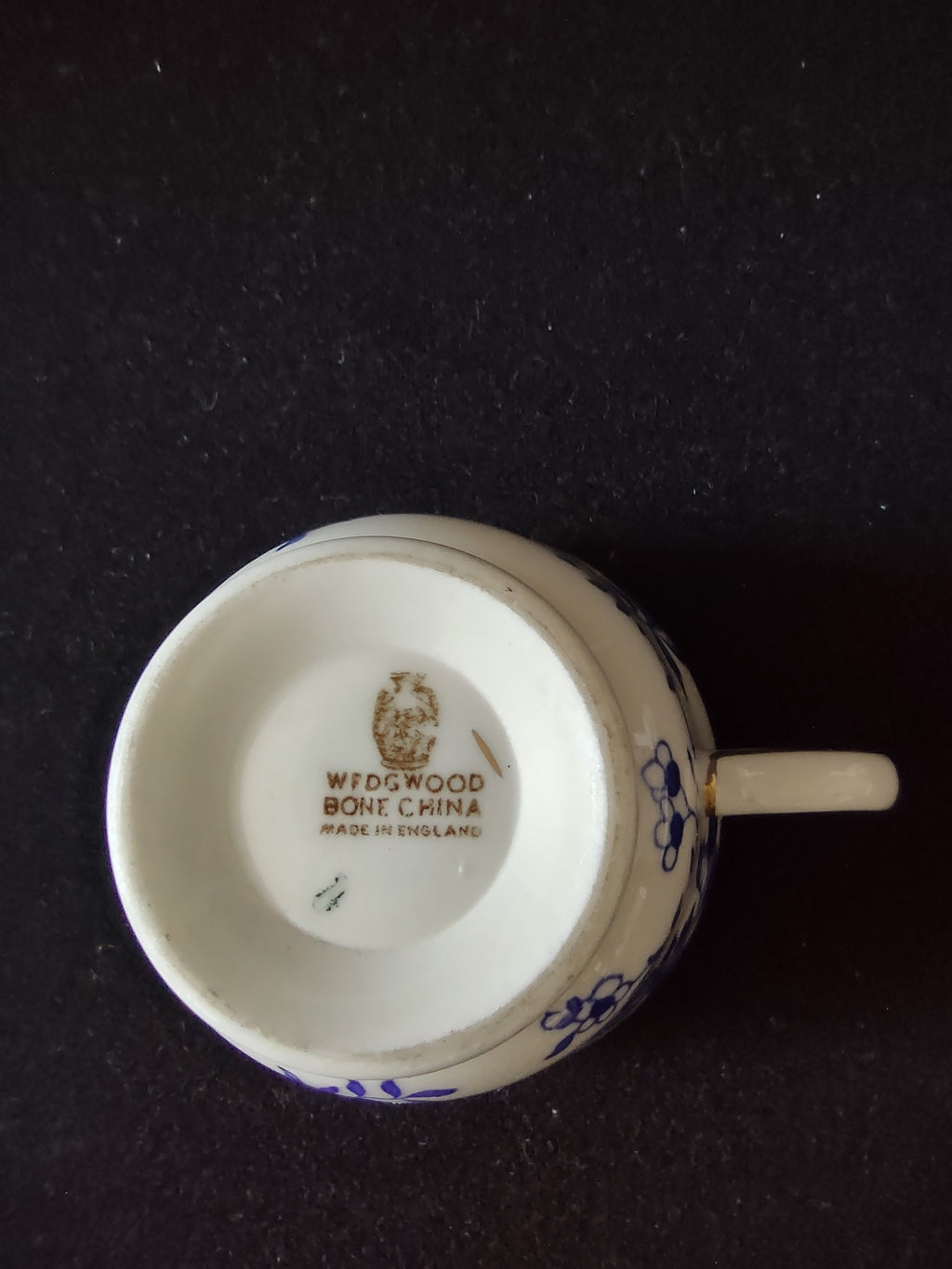 Vintage Wedgwood Avon Blue Cup Saucer Set Bone China England [6280]
