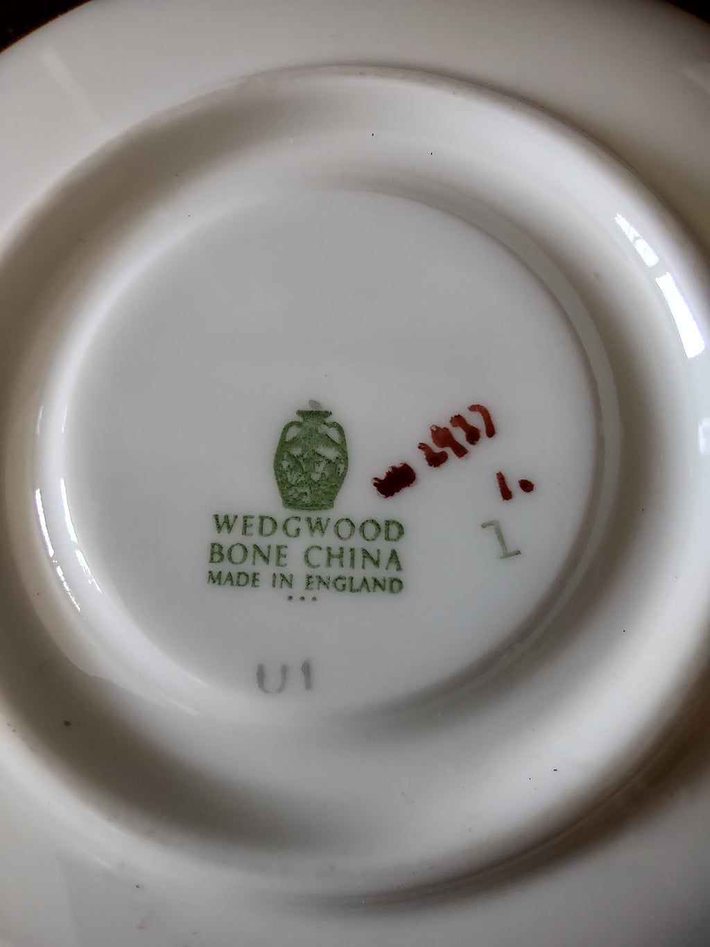 Vintage Wedgwood Josephine Demitasse Cup Saucer Bone China Set England [6281]
