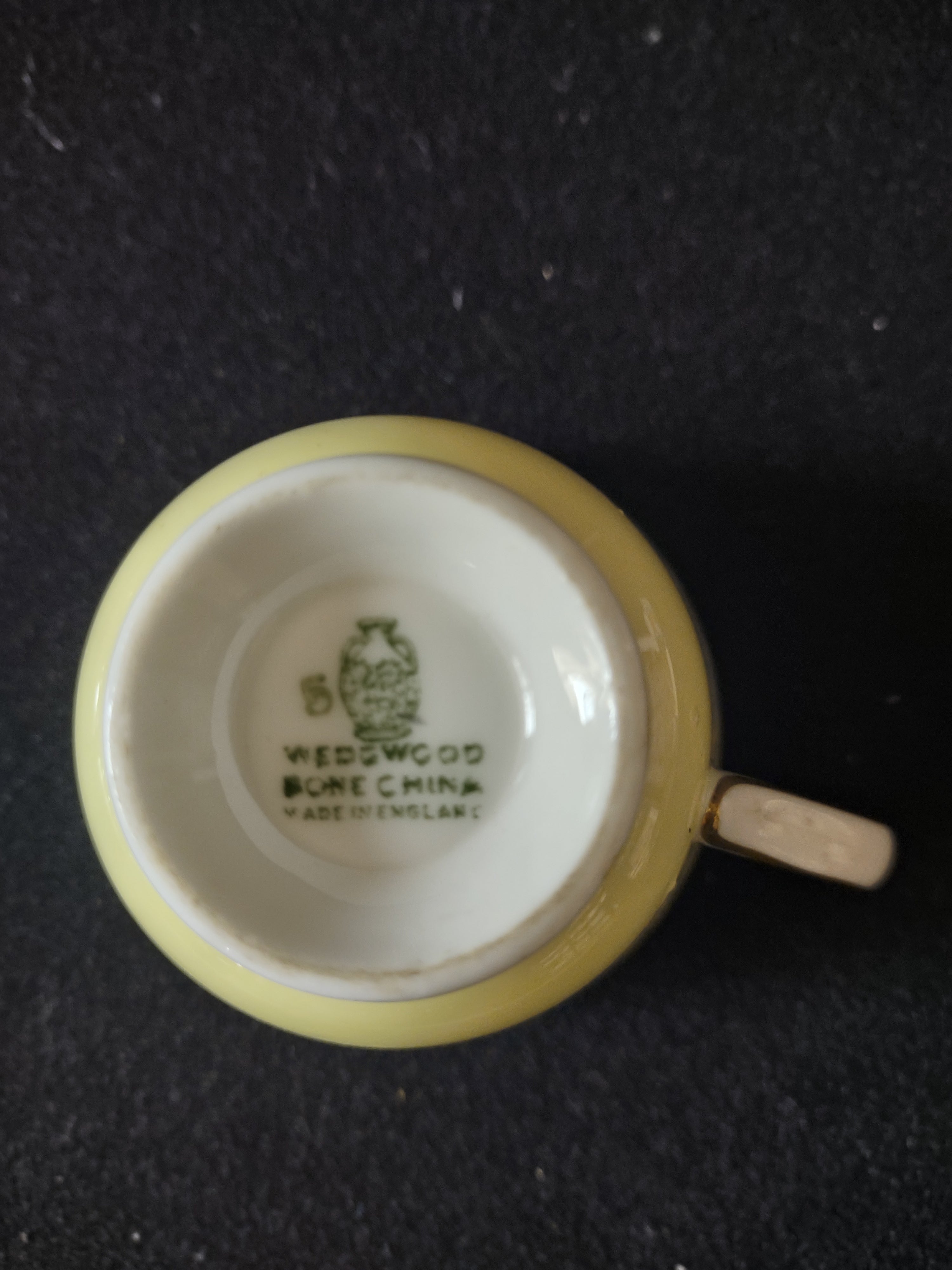 Vintage Wedgwood Josephine Demitasse Cup Saucer Bone China Set England [6281]