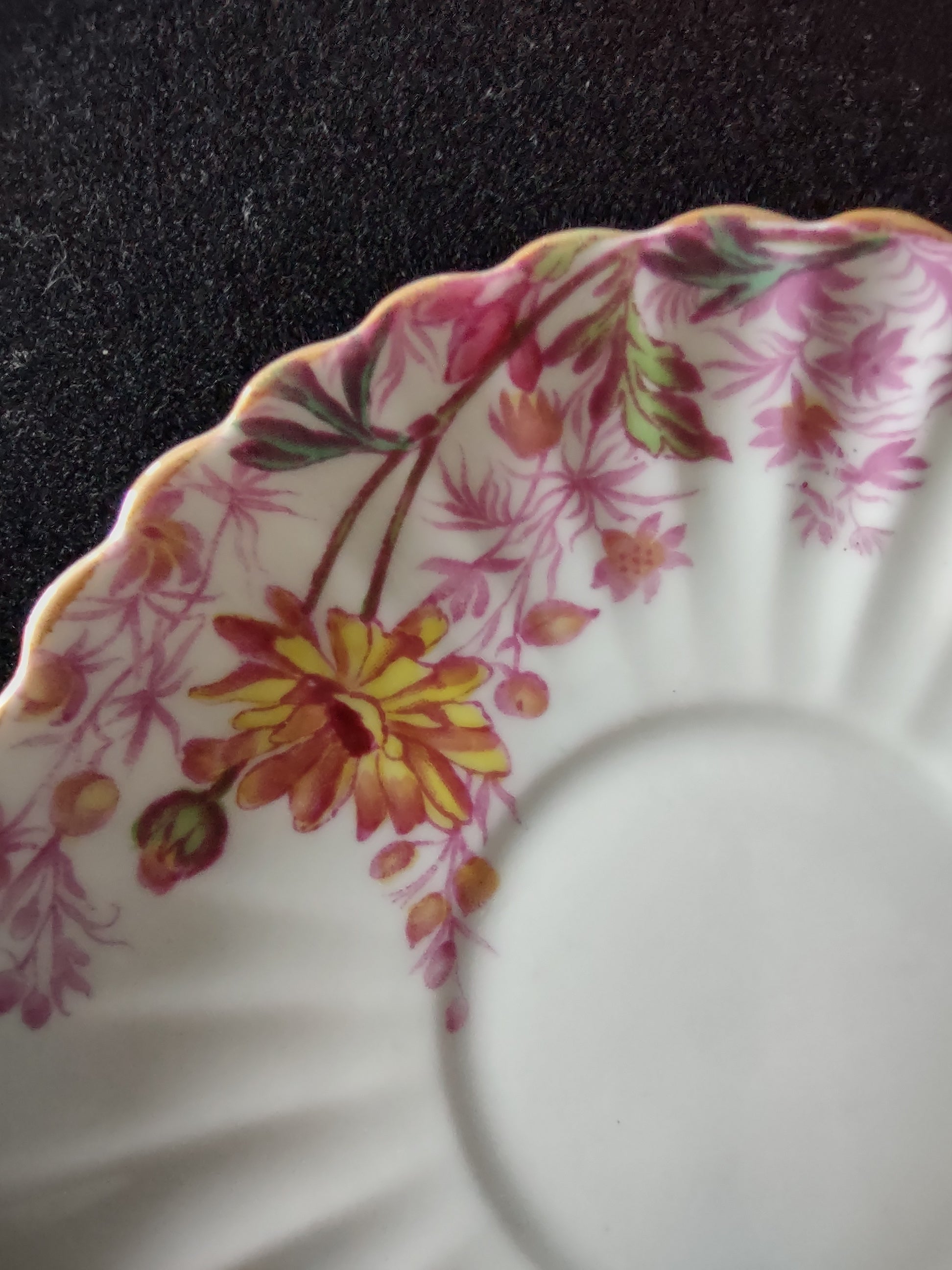 Vintage Spode Chelsea Garden Demitasse Cup Saucer Bone China England [6283]