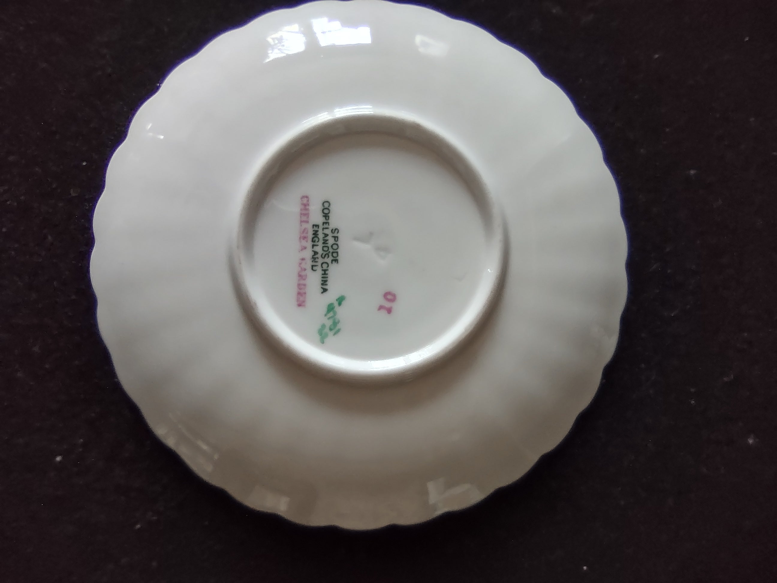 Vintage Spode Chelsea Garden Demitasse Cup Saucer Bone China England [6283]