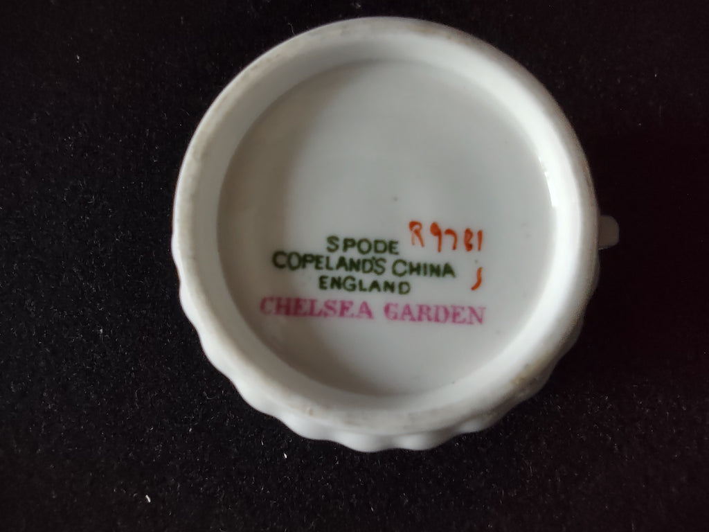 Vintage Spode Chelsea Garden Demitasse Cup Saucer Bone China England [6283]