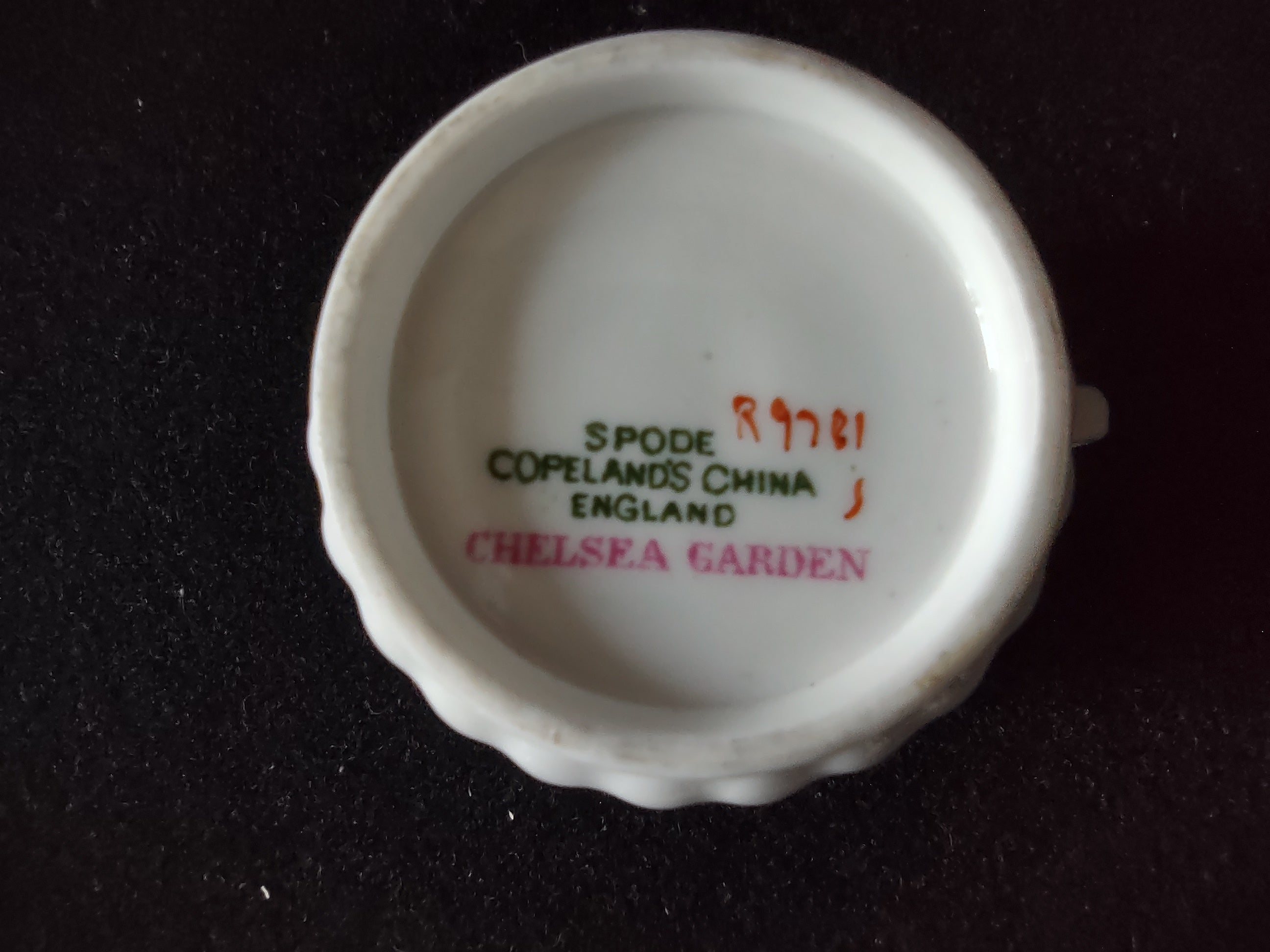 Vintage Spode Chelsea Garden Demitasse Cup Saucer Bone China England [6283]