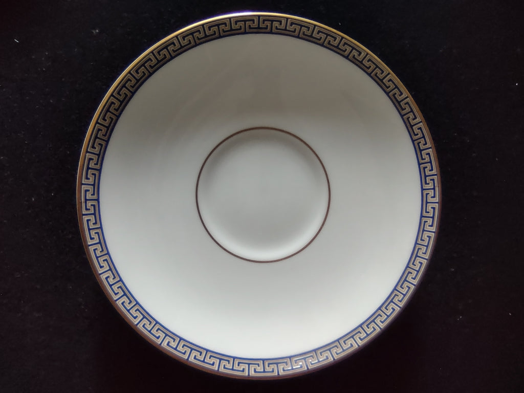 Vintage Wedgwood Palatia Cobalt Blue Bouillon Saucer Bone China England [6286]