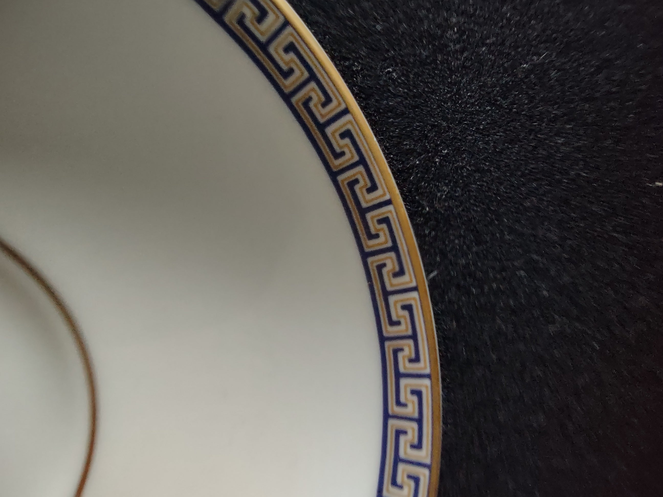 Vintage Wedgwood Palatia Cobalt Blue Bouillon Saucer Bone China England [6286]