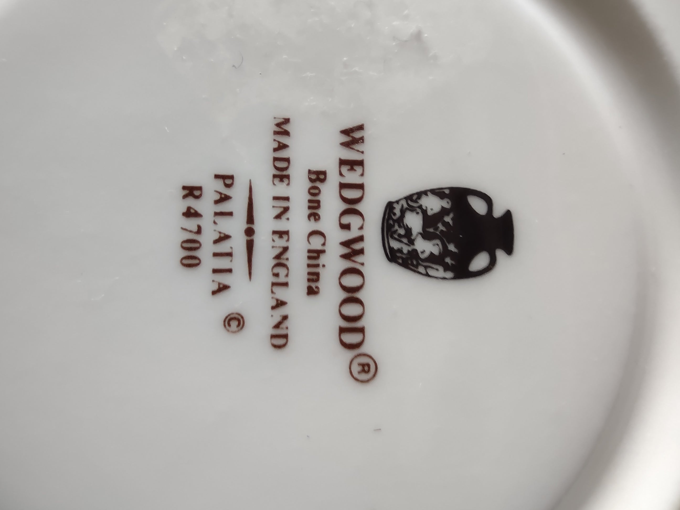 Vintage Wedgwood Palatia Cobalt Blue Bouillon Saucer Bone China England [6286]