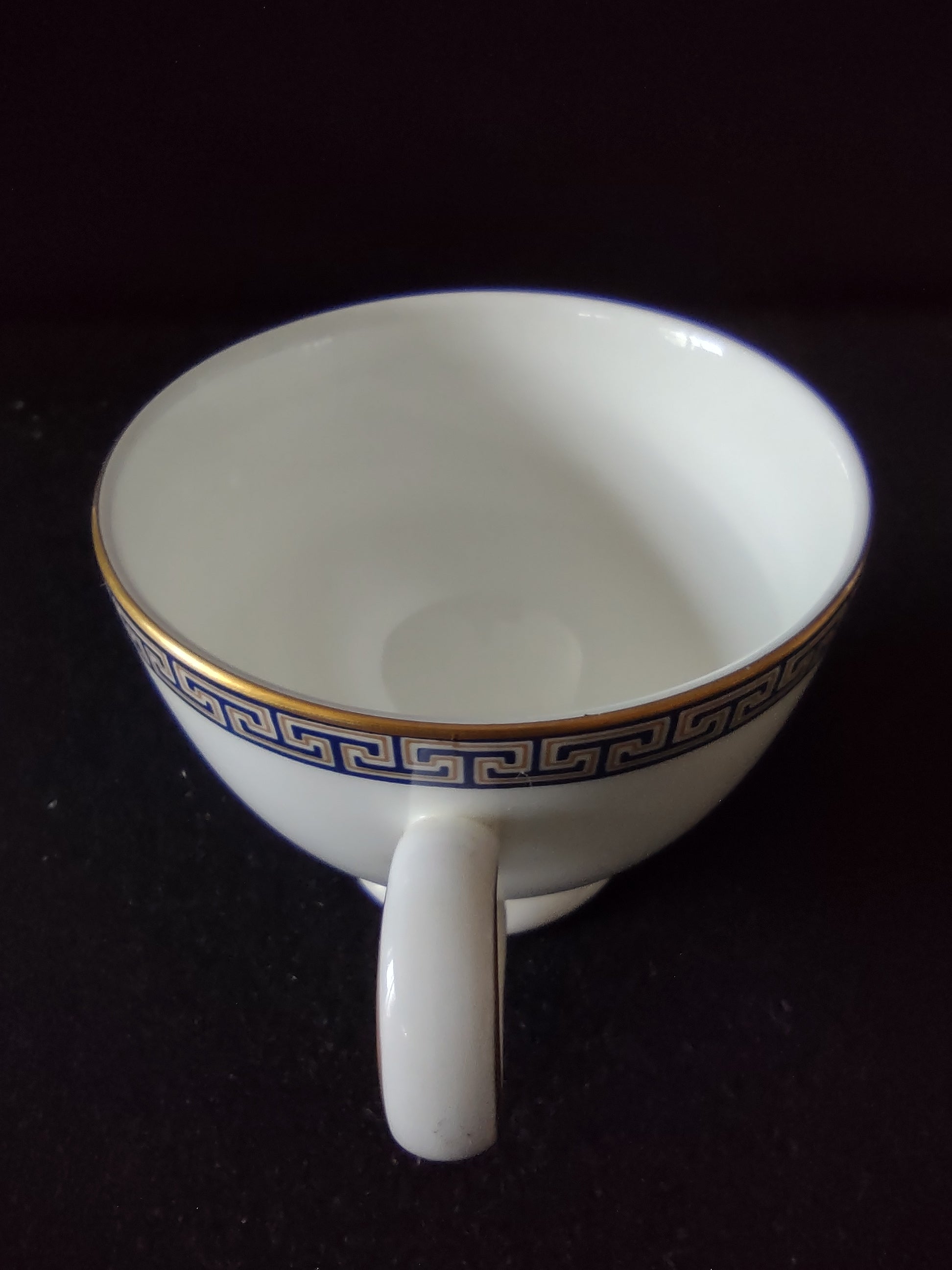 Vintage Wedgwood Palatia Cobalt Blue Teacup Bone China England [6287]