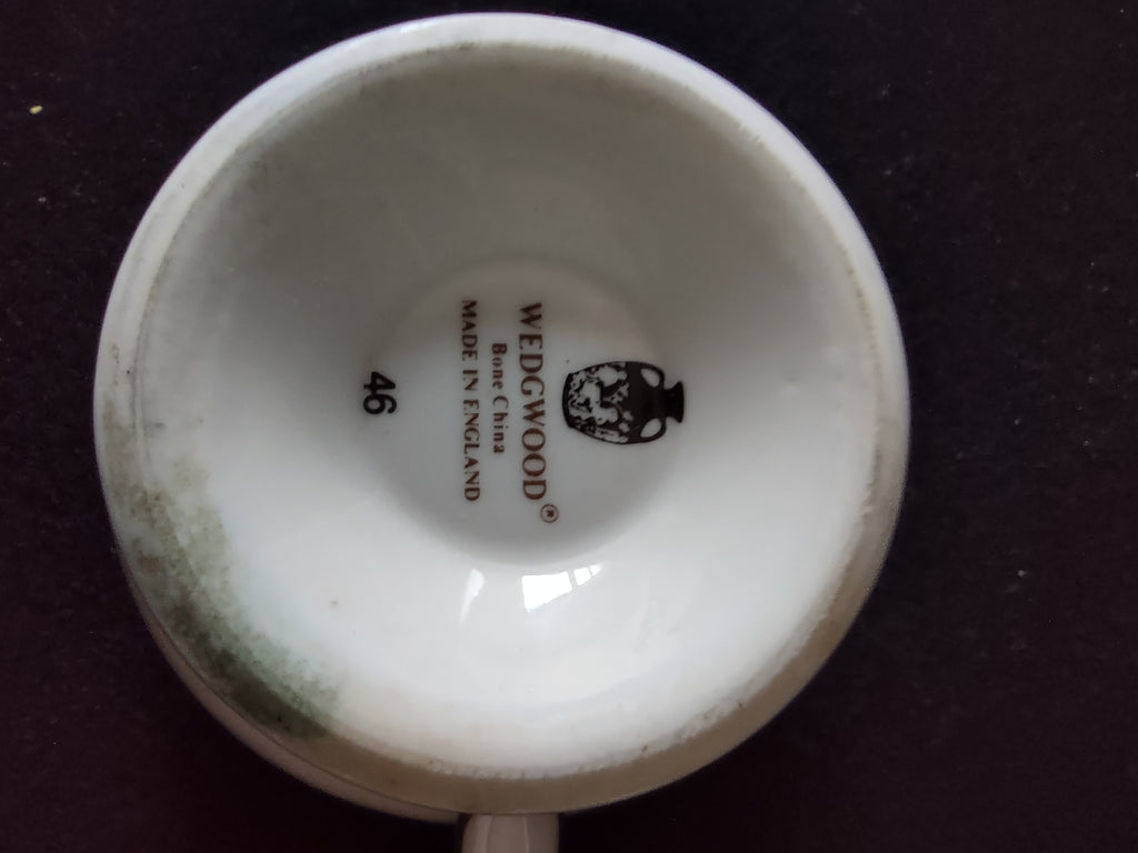 Vintage Wedgwood Palatia Cobalt Blue Teacup Bone China England [6287]