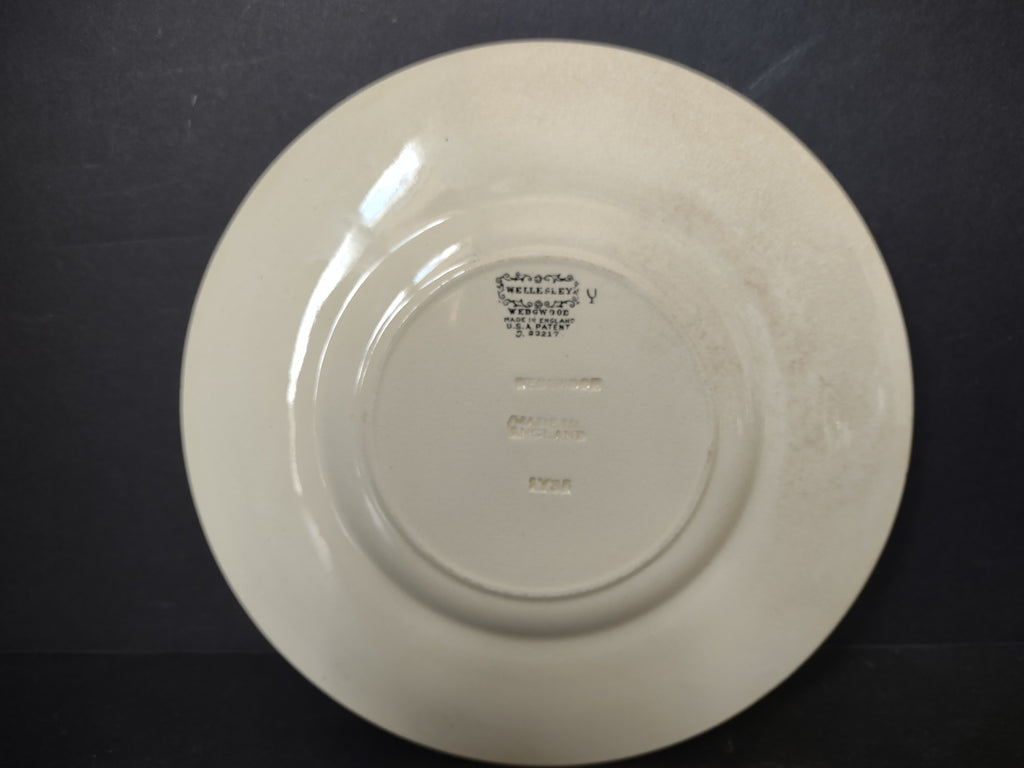 Vintage Wedgwood Wellesley Cream Embossed Dessert PlateEngland [6310]