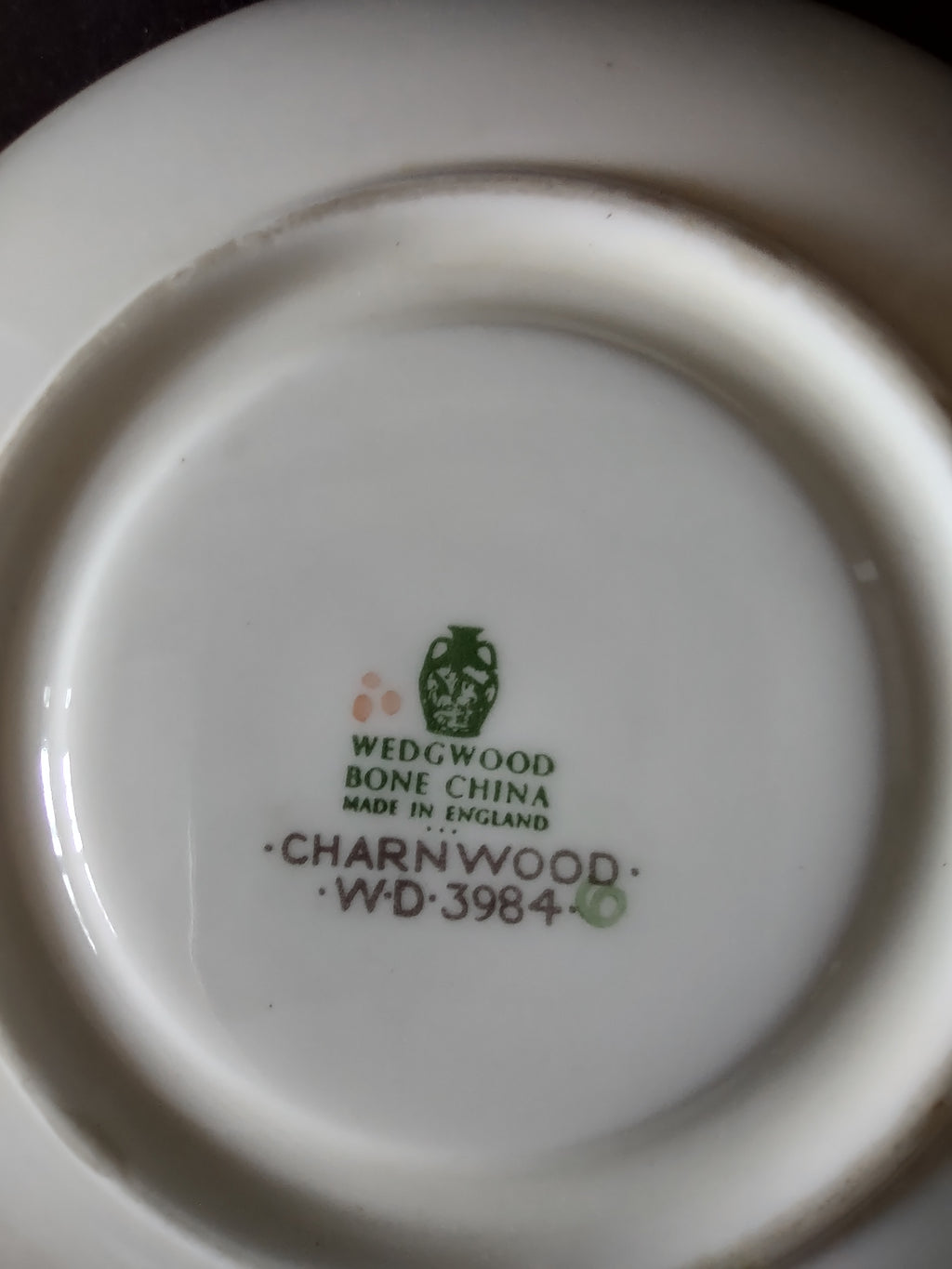 Vintage Wedgwood Charnwood Teacup Saucer Bone China England Pair [6288]