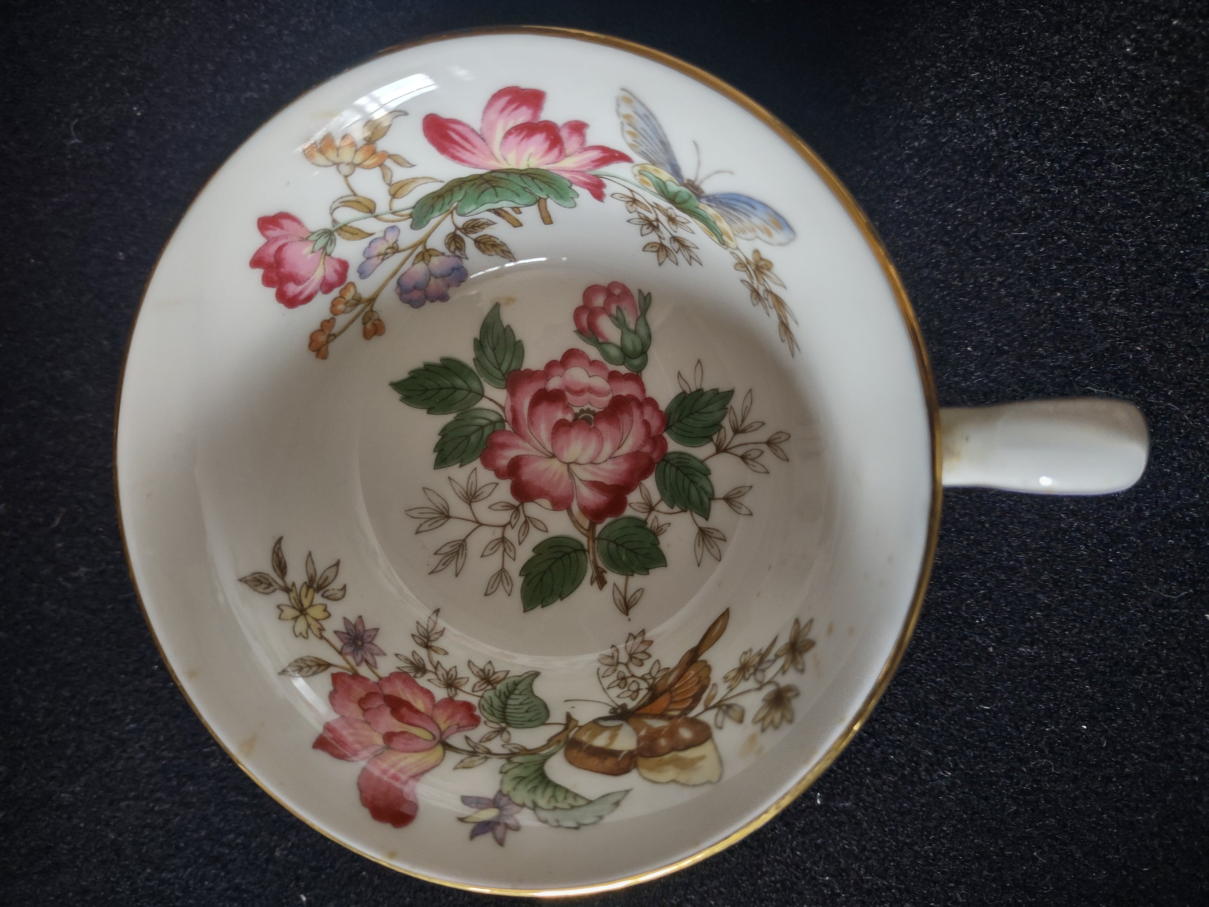 Vintage Wedgwood Charnwood Teacup Saucer Bone China England Pair [6288]