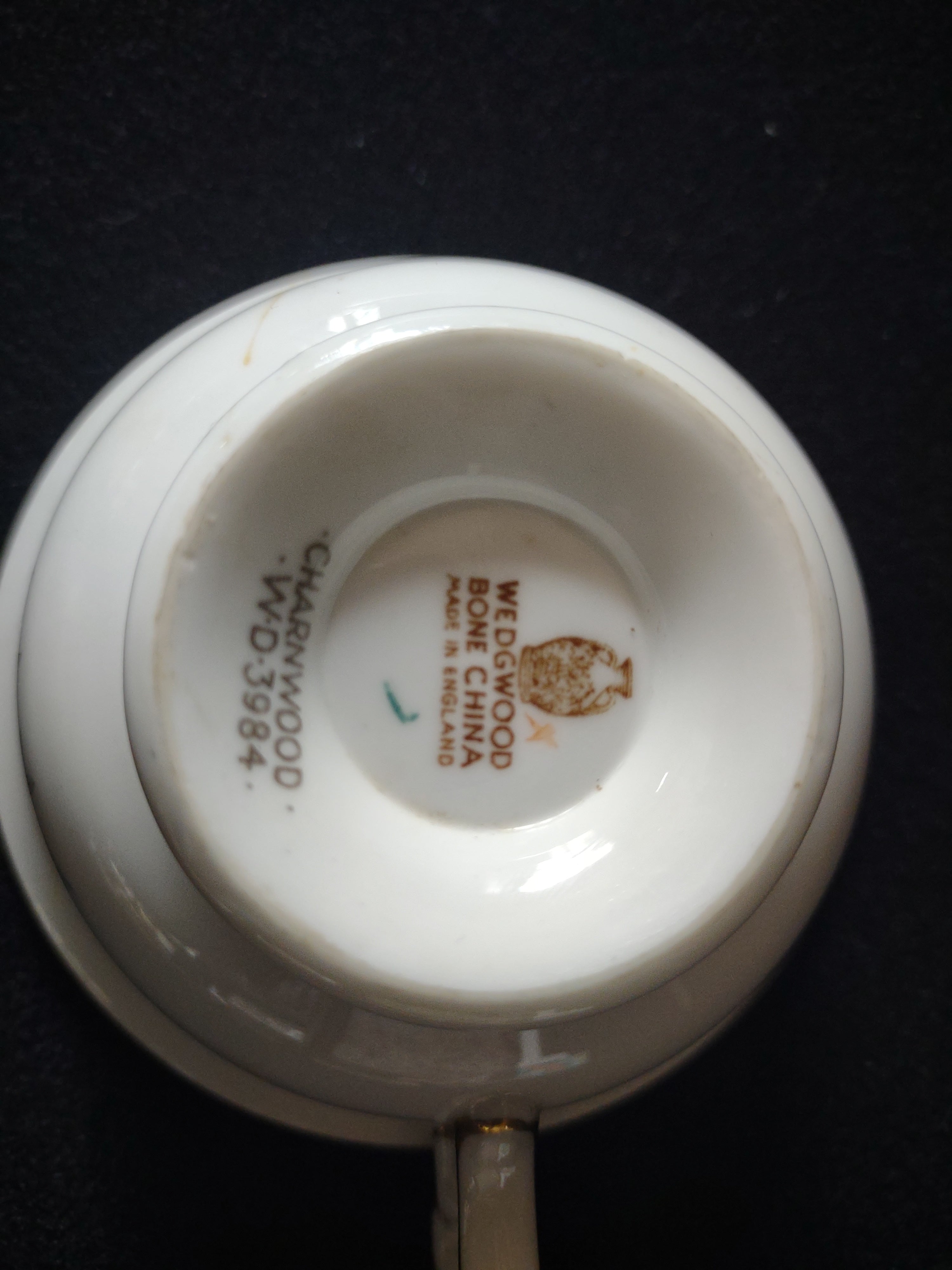 Vintage Wedgwood Charnwood Teacup Saucer Bone China England Pair [6288]
