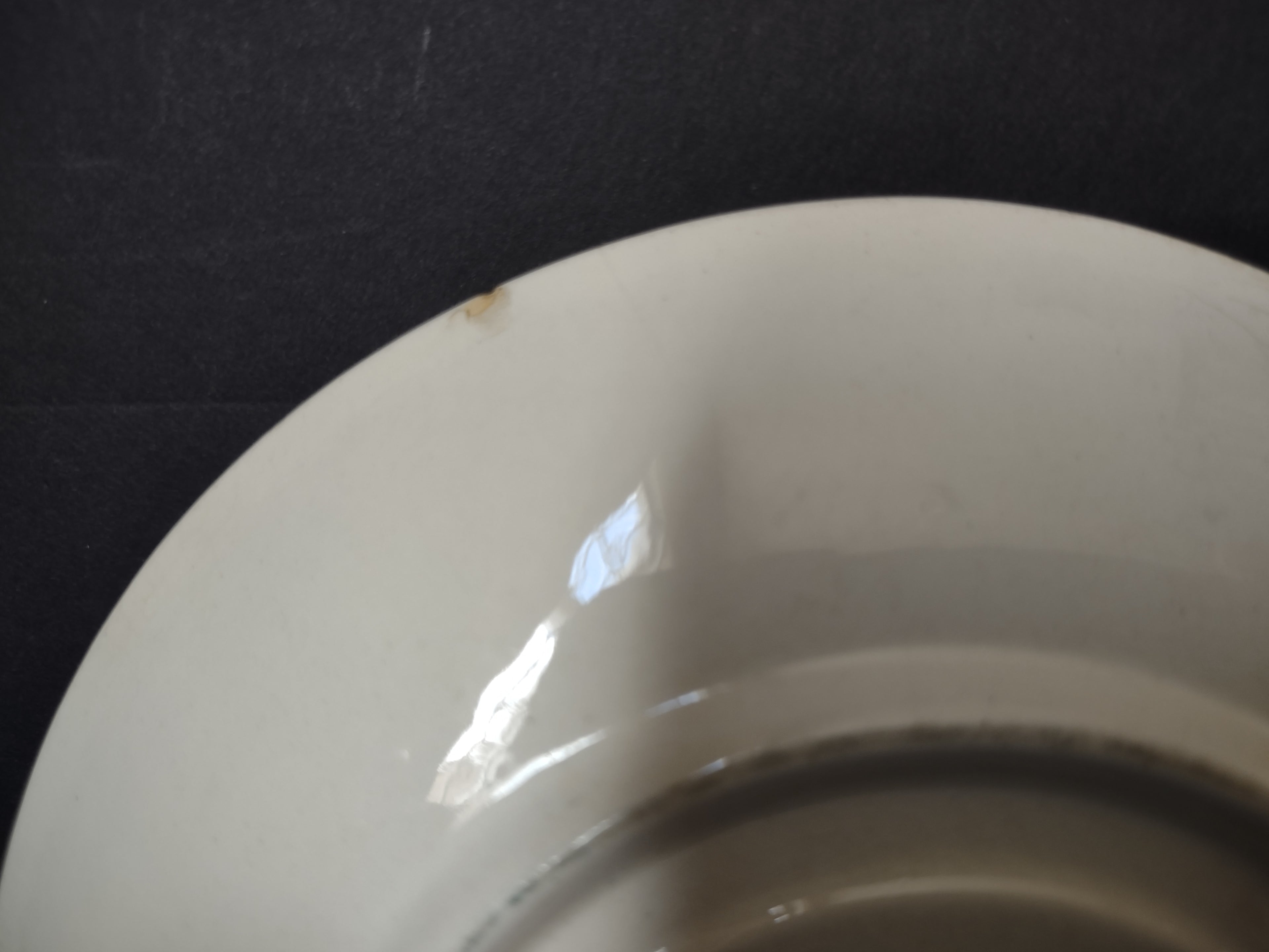 Vintage Wedgwood Edme Cream Ribbed Saucer Made in England [6313]