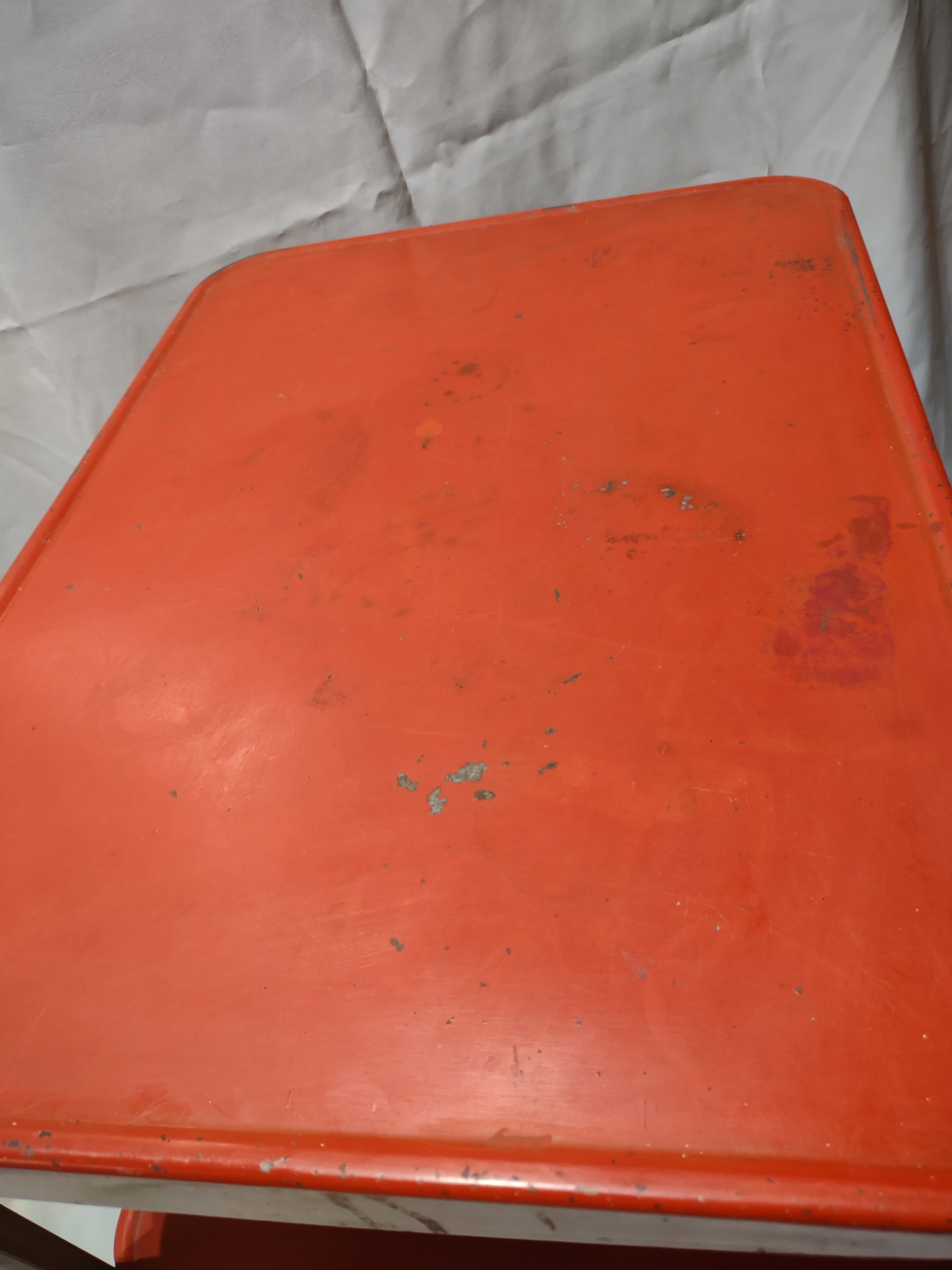 Vintage MCM Kitchen Utility Bar Cart 3-Tier Red [6296]