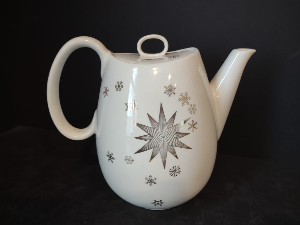 Vintage Gailstyn Golden Stardrift Teapot w/ Lid White Gold [6335]