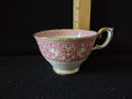Vintage Staffordshire Ellesmere Pink Gold Tea Cup Bone China England [6297]