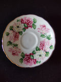 Vintage Crown Staffordshire Trinity Rose Saucer Bone China England [6300]