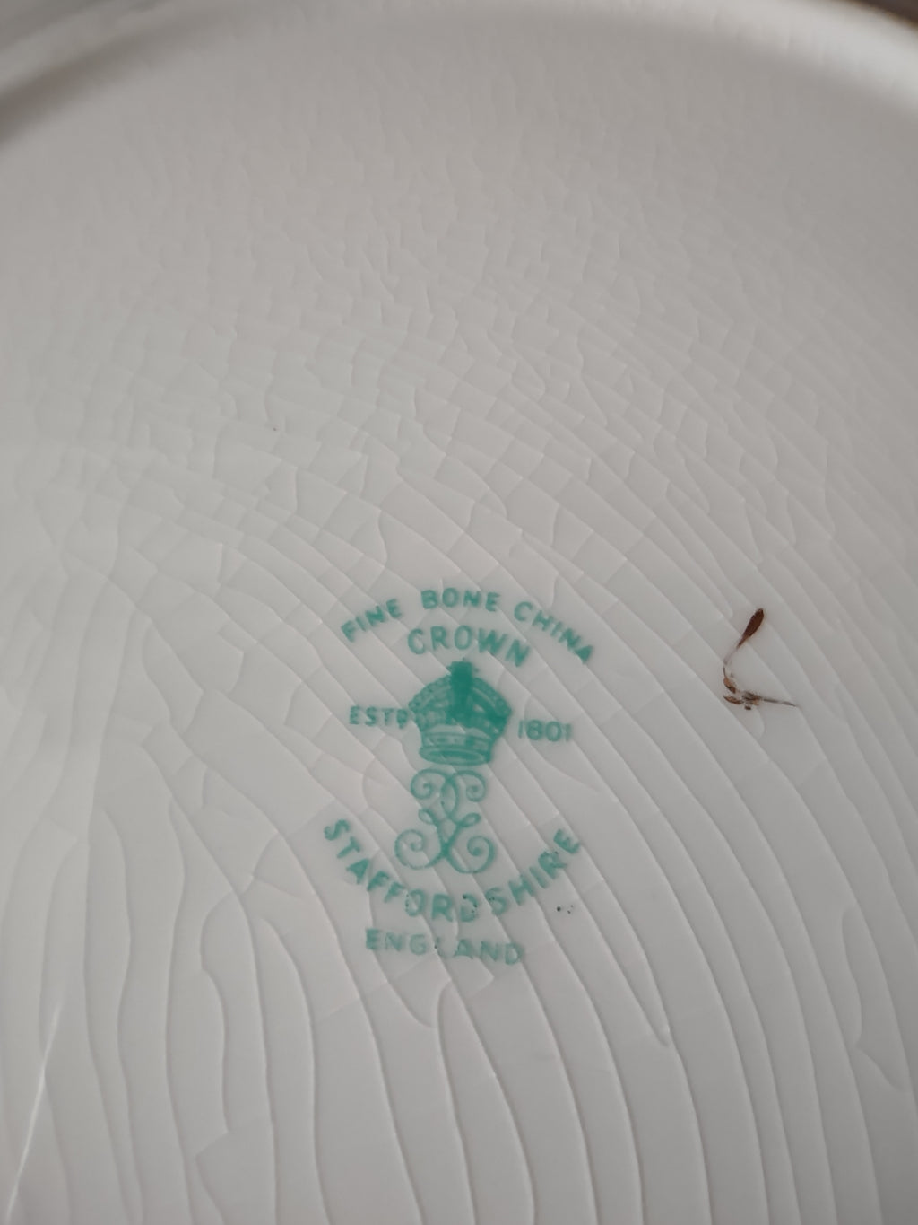 Vintage Staffordshire Trinity Rose Salad Plates Bone China England x5 [6301]