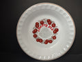 Vintage Reading China Glass Cherry Pie Recipe Plate 10.5" Portugal [6359]