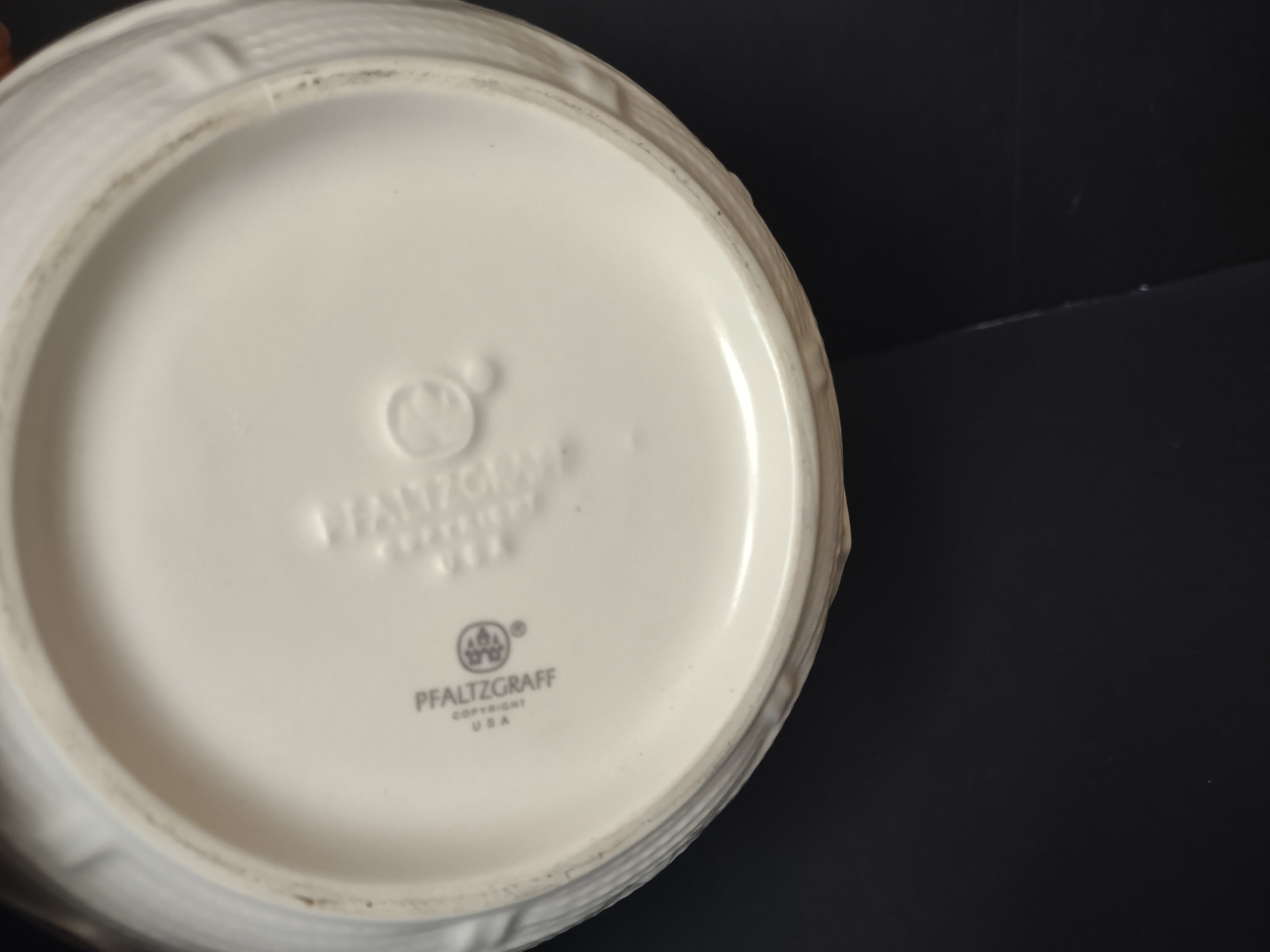 Vintage Pfaltzgraff Pumpkin Pie Recipe Plate Orange Brown Transfer USA [6357]