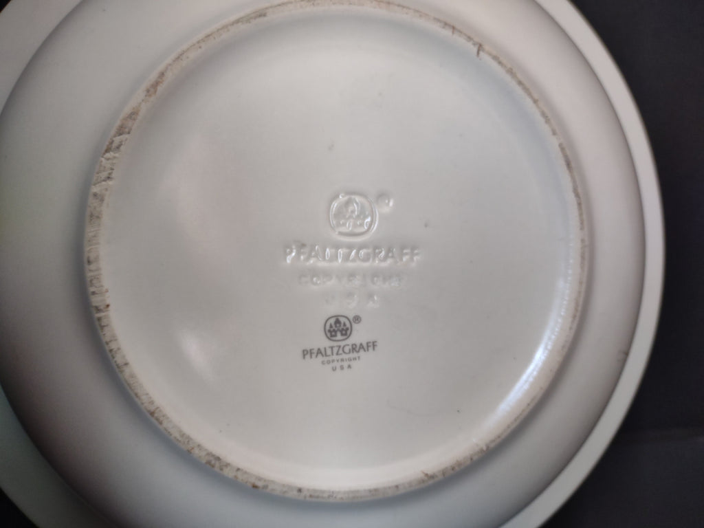 Vintage Pfaltzgraff Trousseau Serving Bowl 10" Basketweave USA [6361]