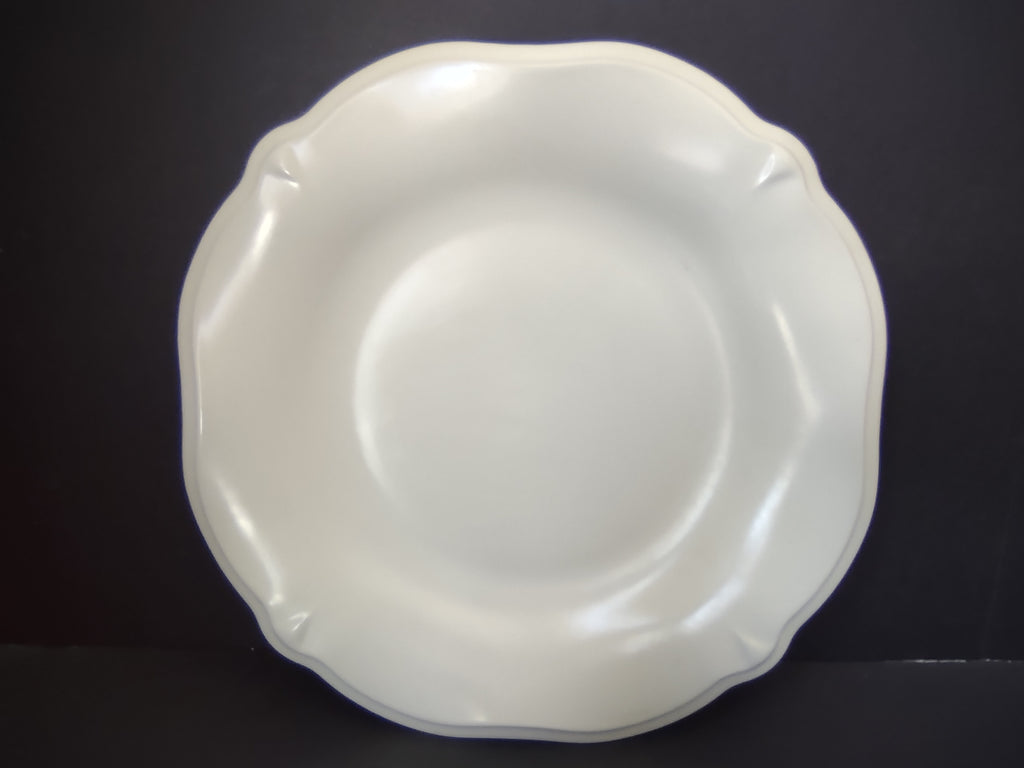 Vintage Pfaltzgraff 12" Cream Scalloped Serving Platter Dinnerware [6362]