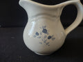 Vintage Pfaltzgraff Blue Rose Creamer White Cream Ceramic [6317]