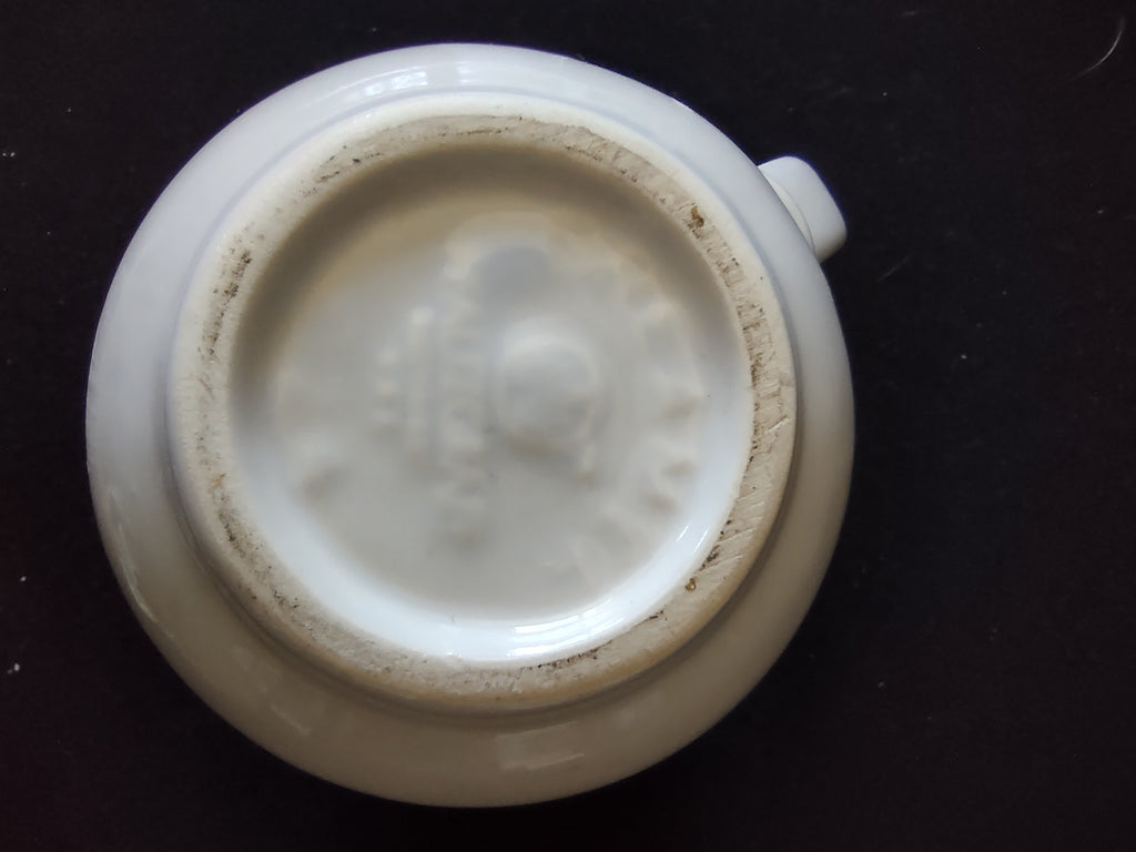 Vintage Pfaltzgraff Blue Rose Creamer White Cream Ceramic [6317]