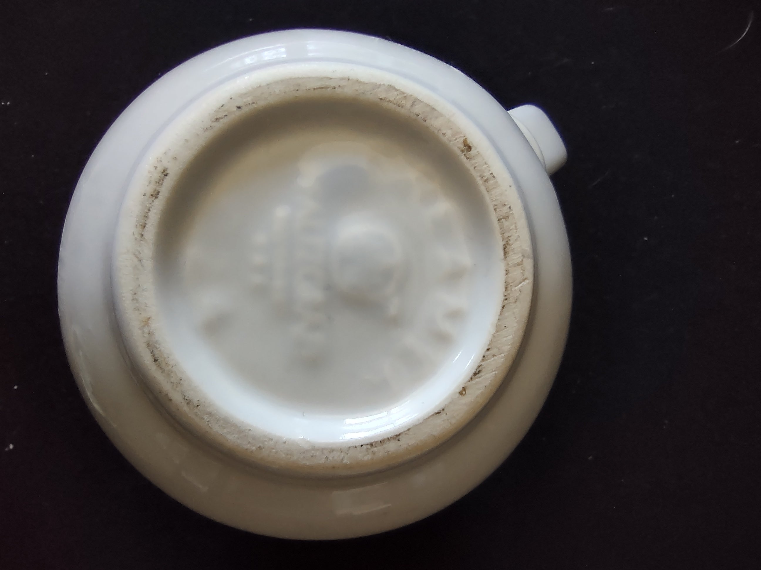 Vintage Pfaltzgraff Blue Rose Creamer White Cream Ceramic [6317]