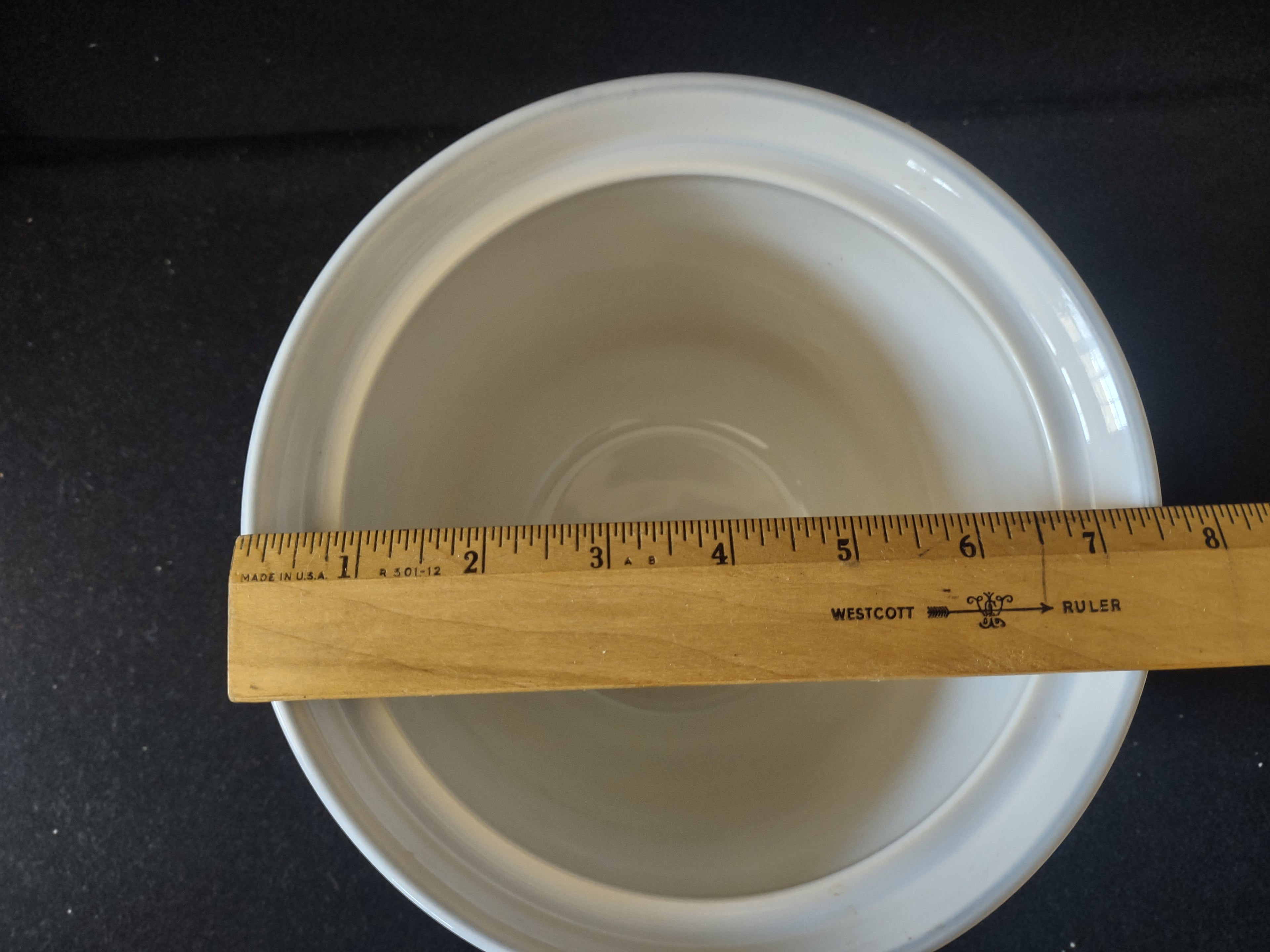 Vintage Pfaltzgraff Blue Rose 2.5 Qt Canister White Ceramic [6318]
