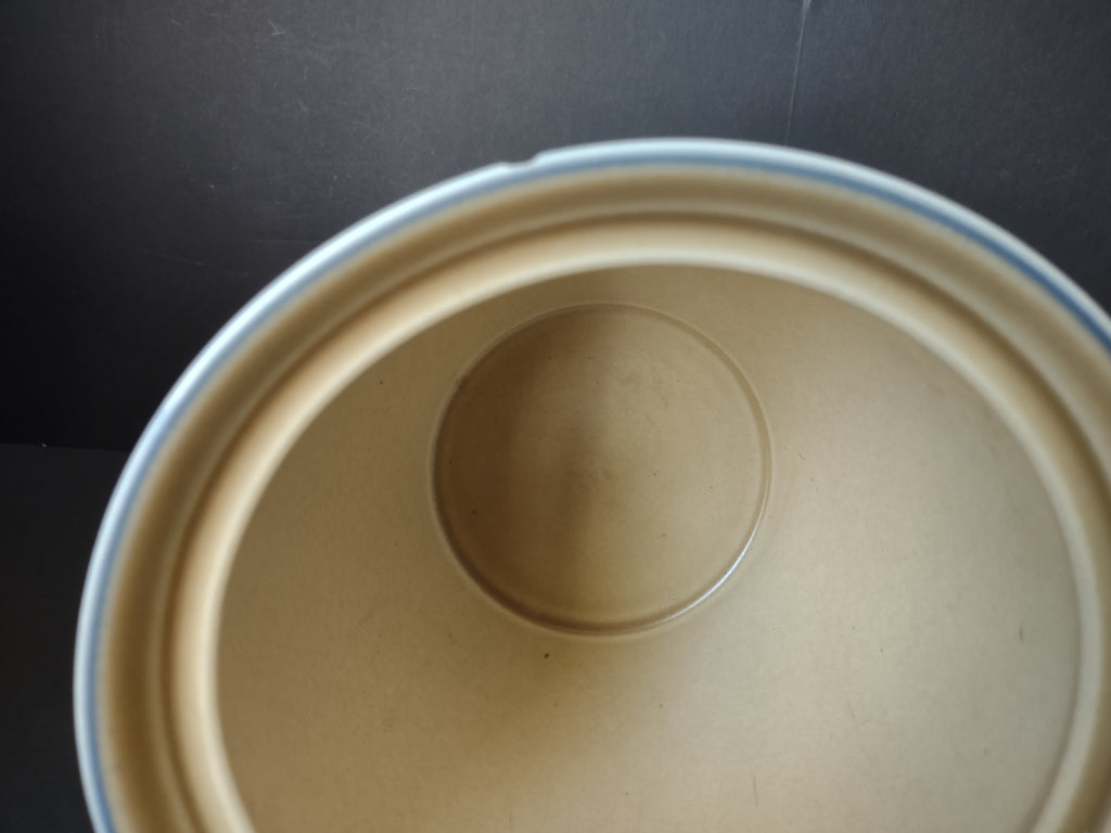 Vintage Pfaltzgraff Village Blue Floral Stoneware 2 Qt Canister IMPERFECT [6365]