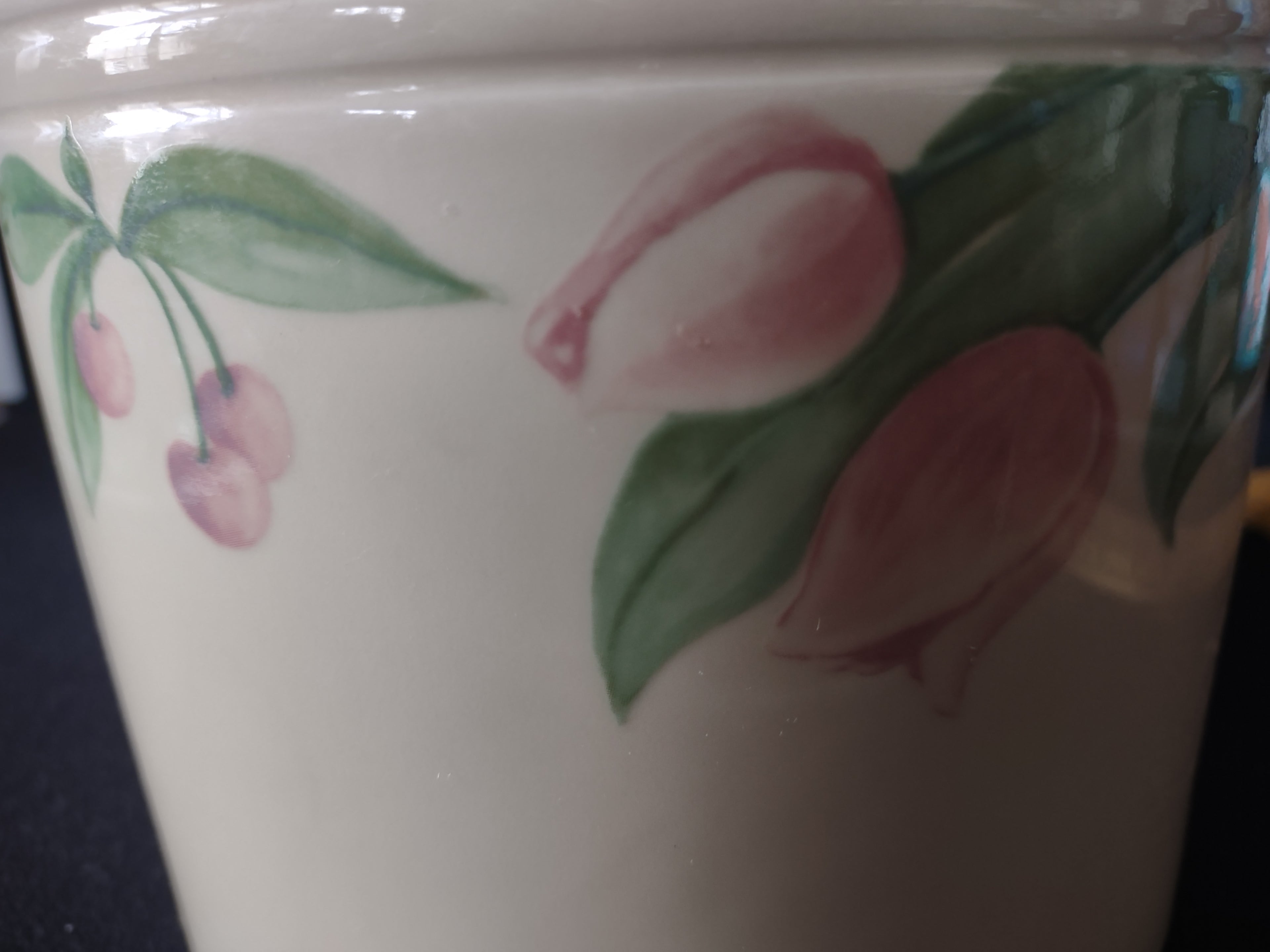 Vintage Pfaltzgraff Garden Party Cookie Jar W/Lid Stoneware Cottagecore [6325]