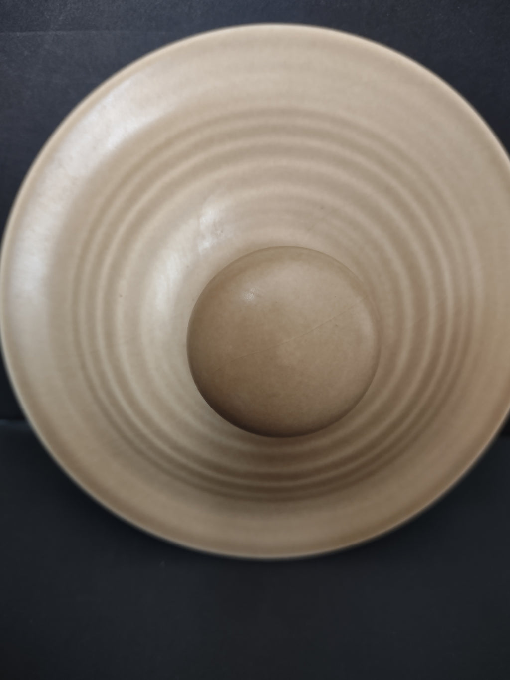 Vintage Pfaltzgraff Village Cream Stoneware Canister Lid Only Mold 504 [6368]