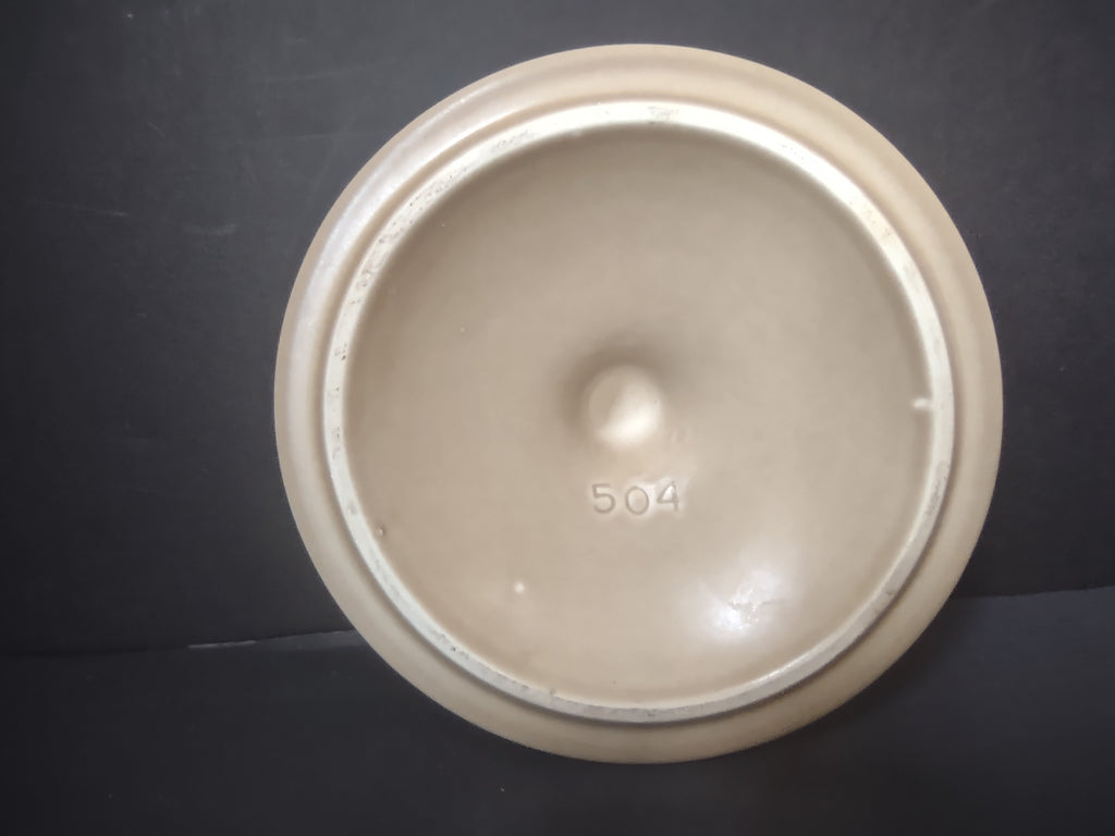 Vintage Pfaltzgraff Village Cream Stoneware Canister Lid Only Mold 504 [6368]