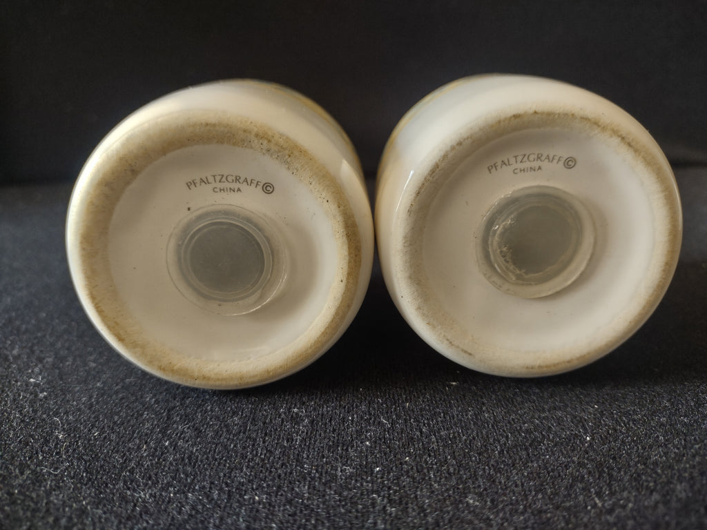 Vintage Pfaltzgraff French Quarter Salt & Pepper Shaker Set [6331]