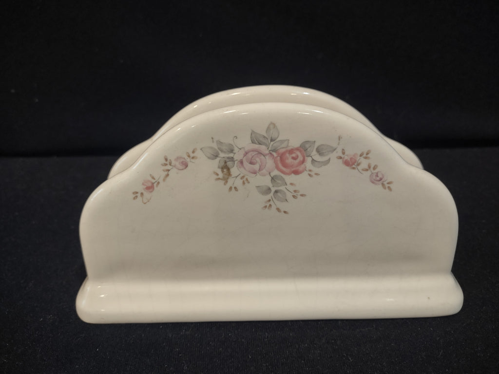 Vintage Pfaltzgraff Trousseau Napkin Holder Ceramic Cottagecore [6334]