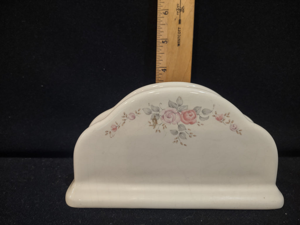 Vintage Pfaltzgraff Trousseau Napkin Holder Ceramic Cottagecore [6334]