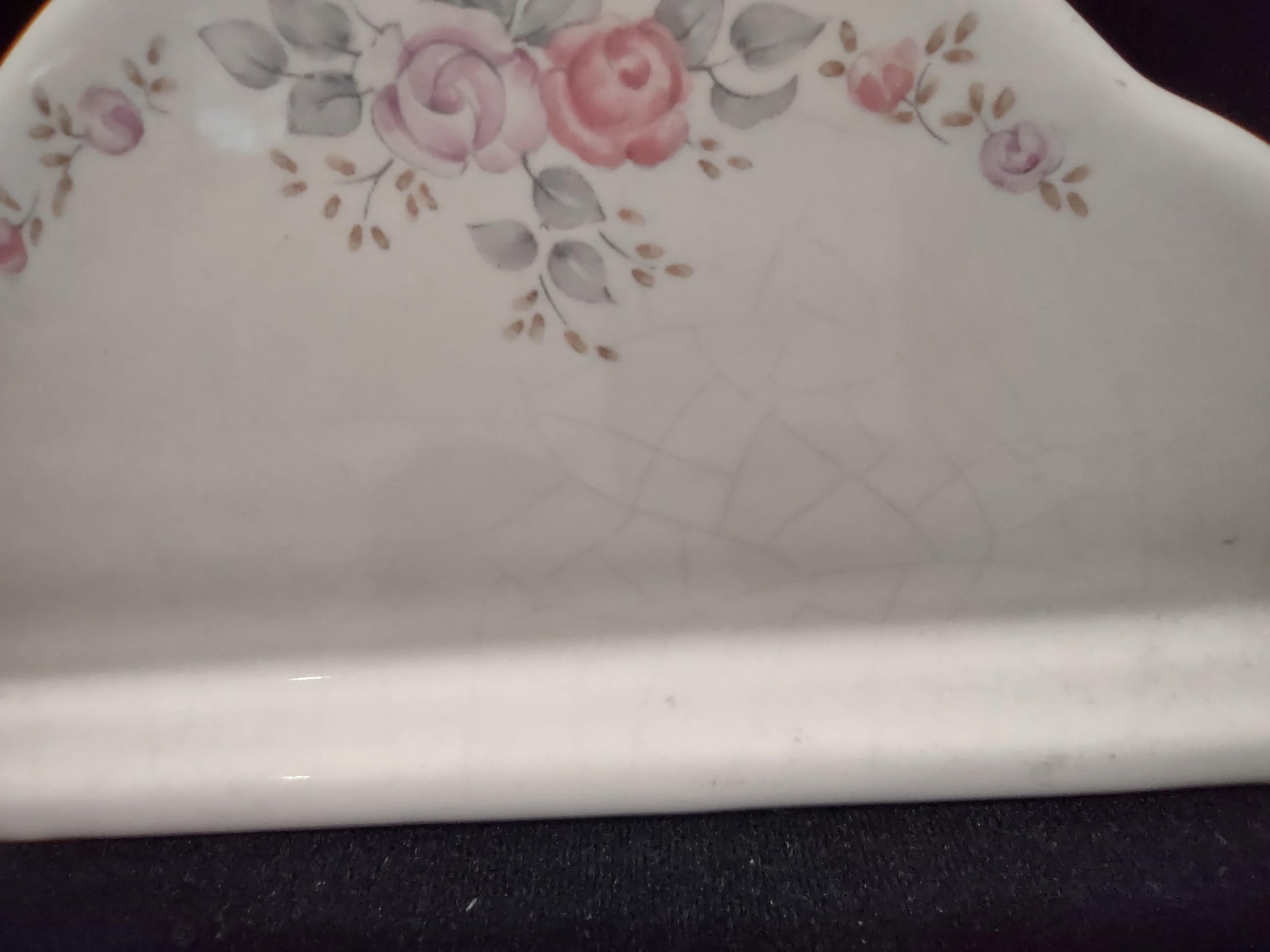 Vintage Pfaltzgraff Trousseau Napkin Holder Ceramic Cottagecore [6334]