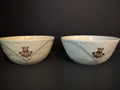 Vintage Pfaltzgraff Village Mixing Bowl Set of 2 Cream & Brown 8" [6380]