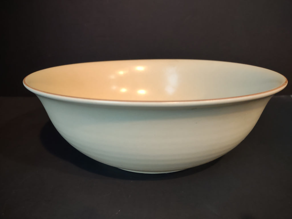 Vintage Pfaltzgraff Village Mixing Bowl Set of 2 Cream & Brown 8" [6380]